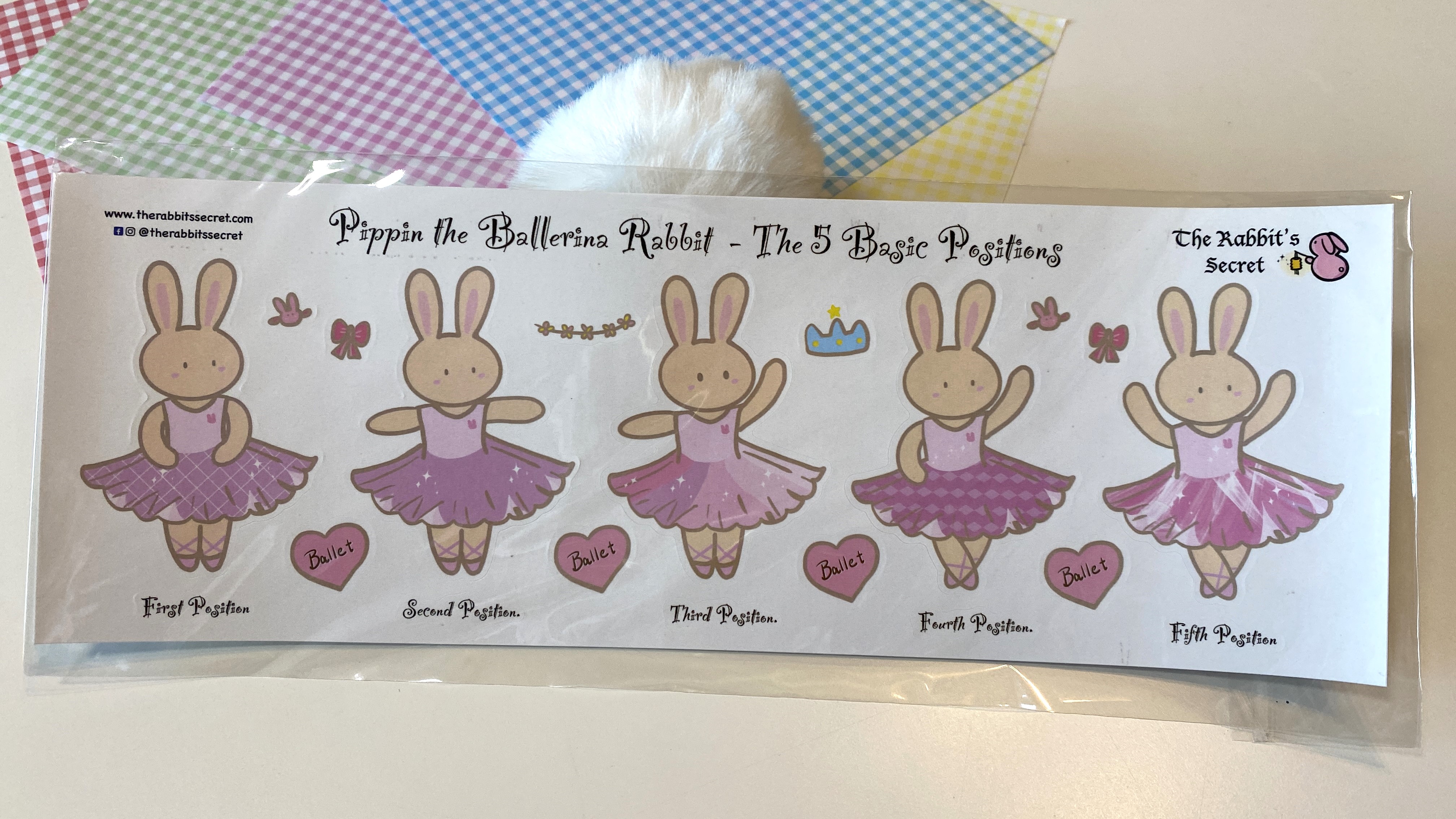 Sticker Pippin the Little Rabbit Ballerina