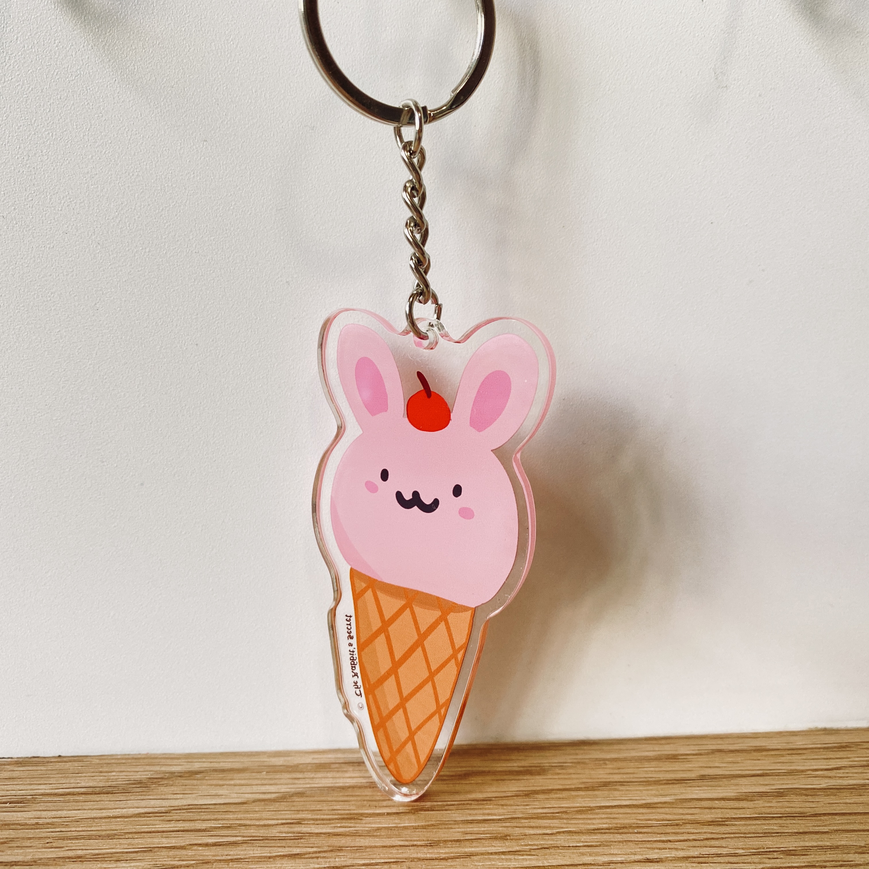 Strawberrabbit Keychain