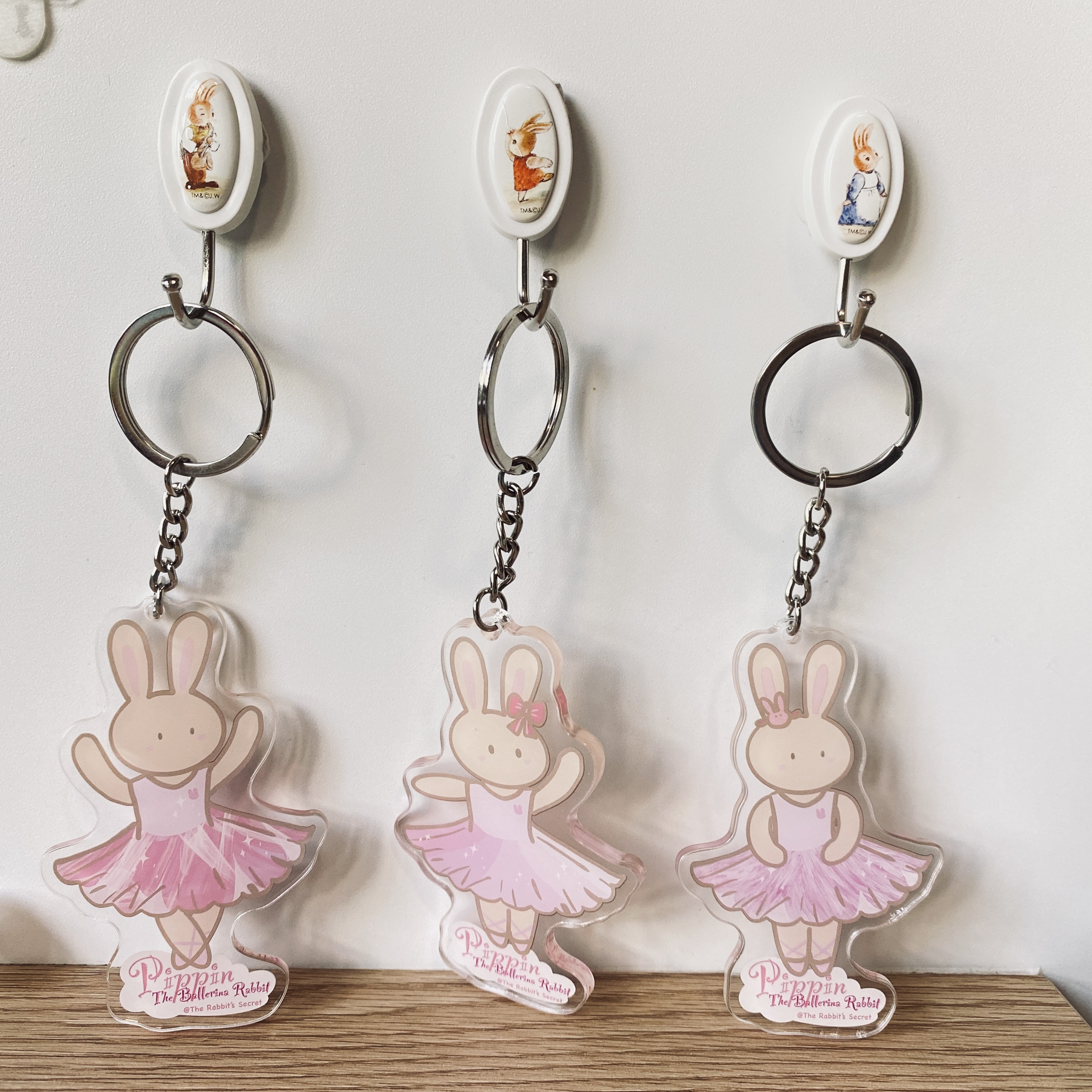 Pippin with Ribbon Ear-Tie Keychain