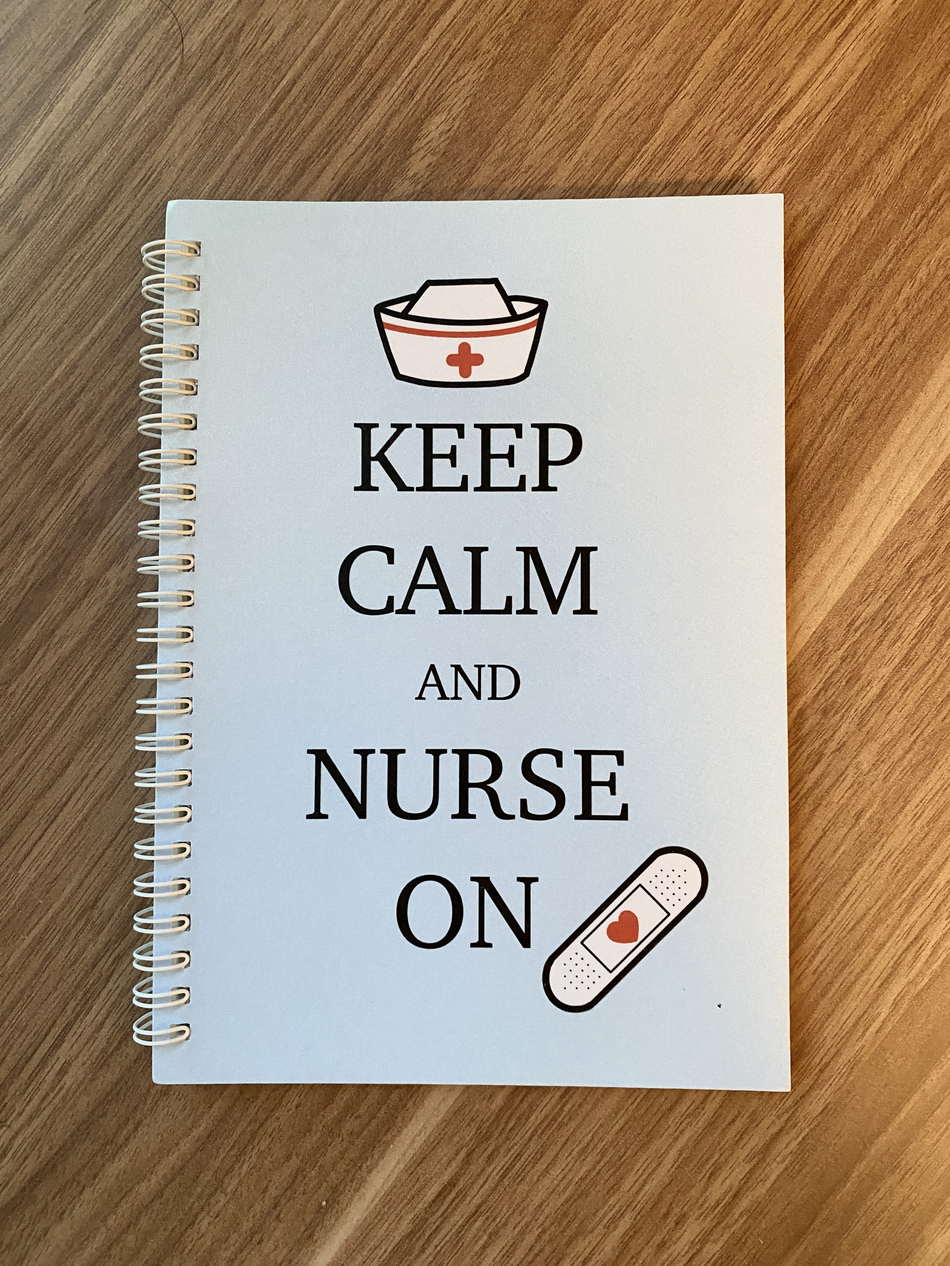 A5 Spiral-bound Notebook - Keep Calm and Nurse On