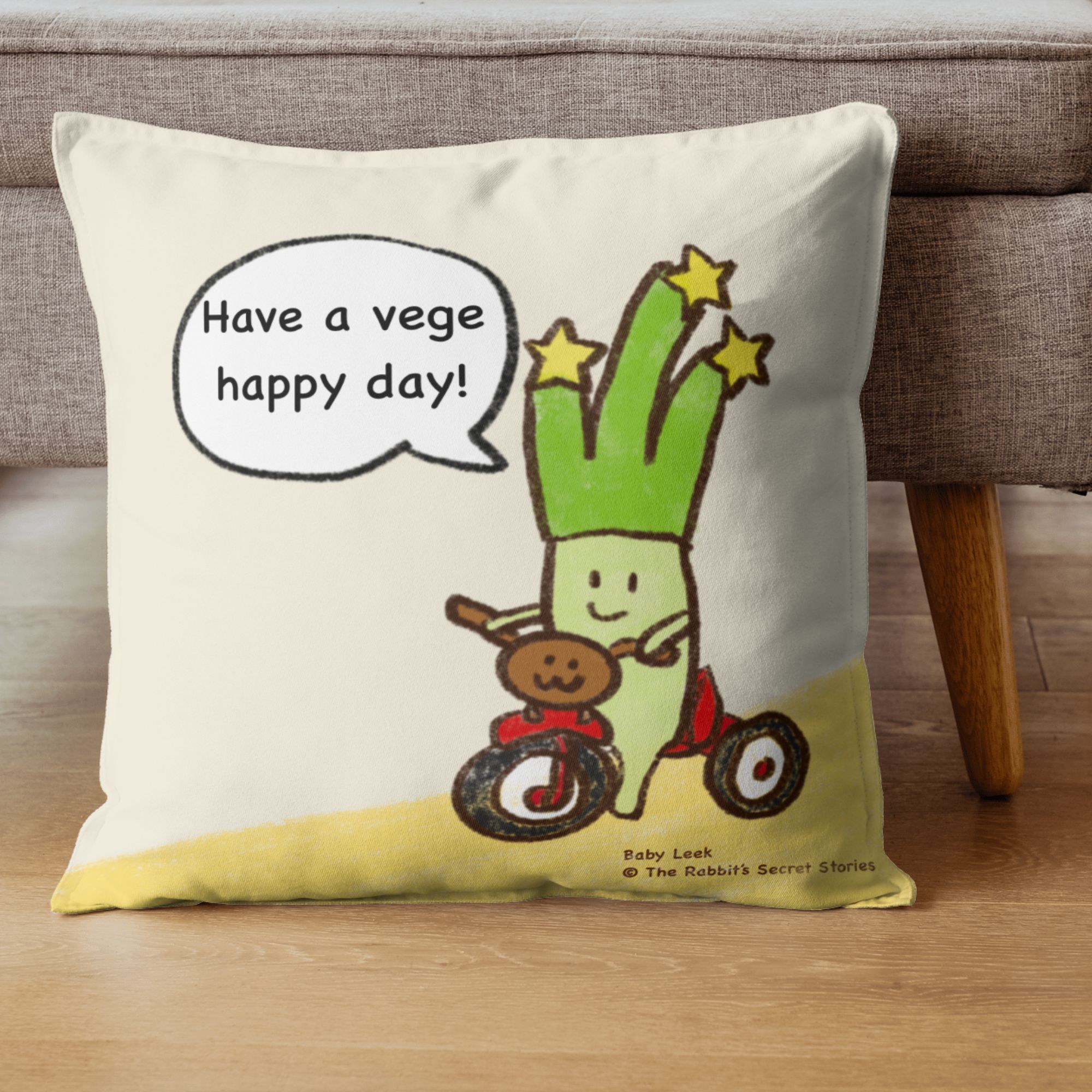 Happy Vege Day Cushion Cover