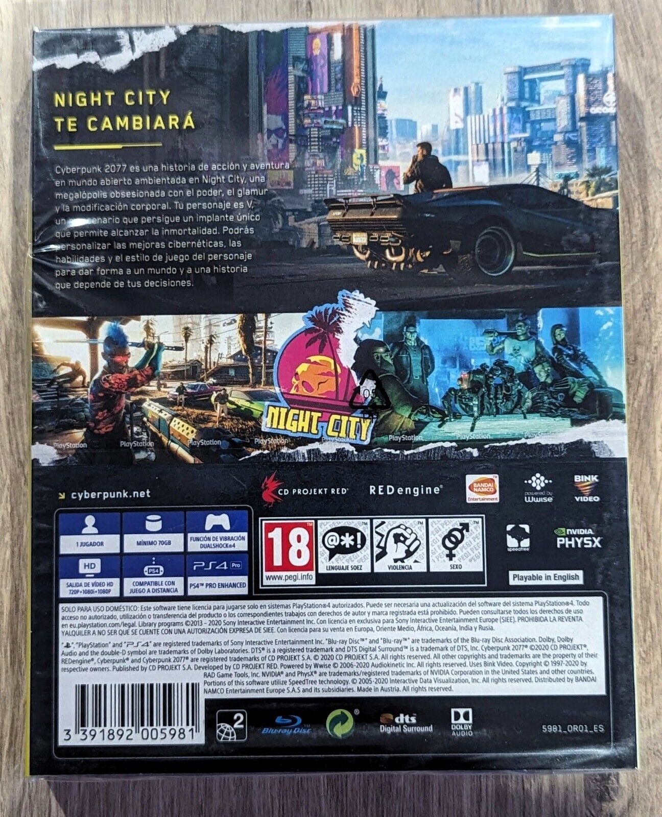 Cyberpunk 2077 : Day One Edition PS4