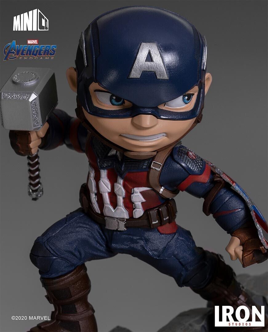 Figurine Iron Studios - Marvel Captain America – Statuette MiniCo 15cm
