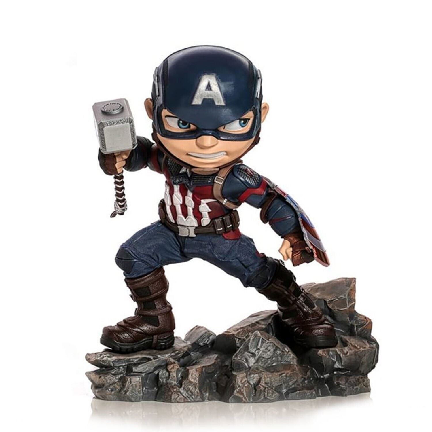Figurine Iron Studios - Marvel Captain America – Statuette MiniCo 15cm