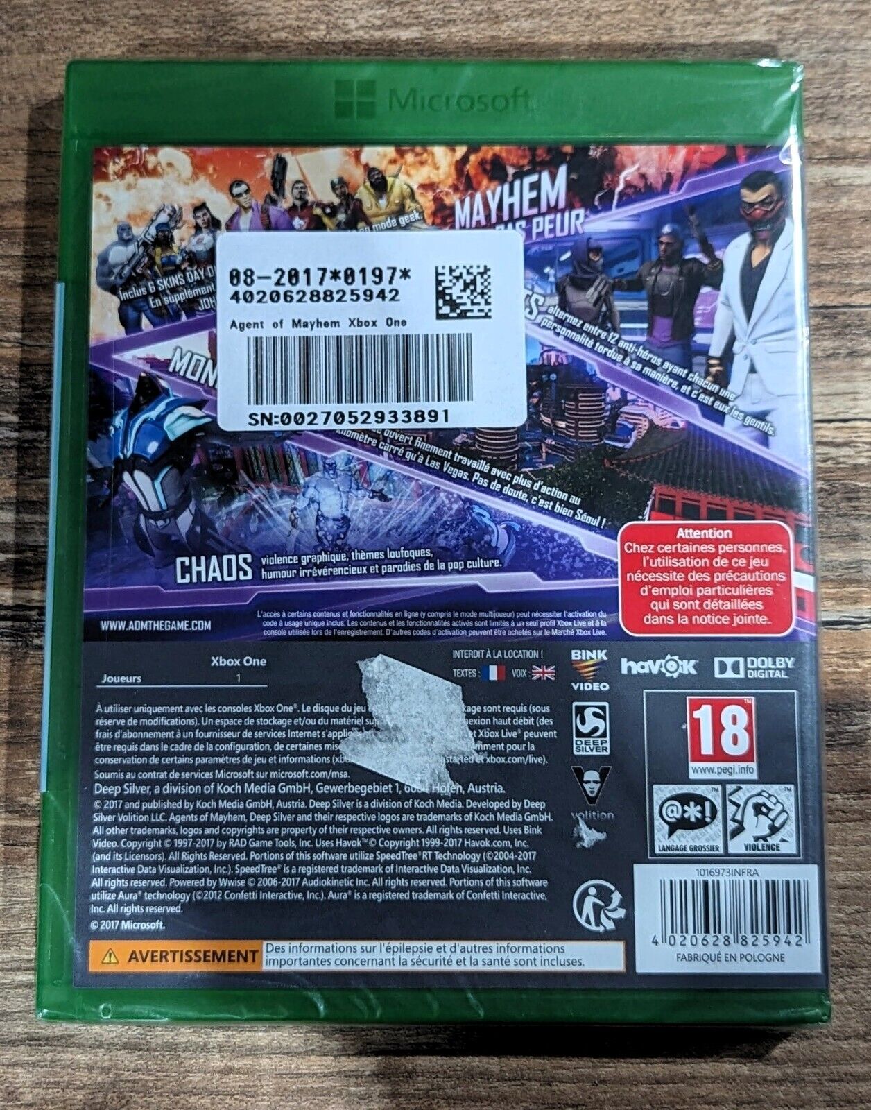Agents Of Mayhem : Day One Edition Xbox One