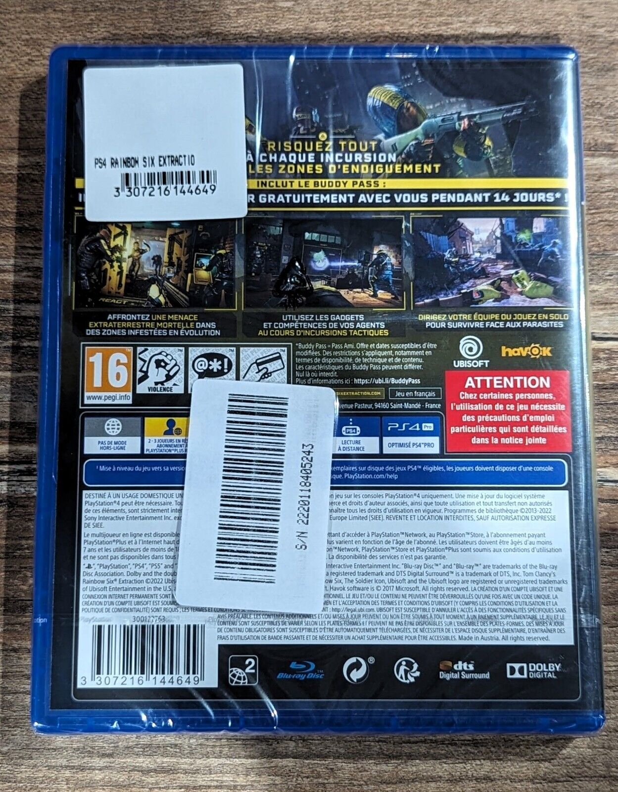 Tom Clancy's : Rainbow Six Extraction PS4