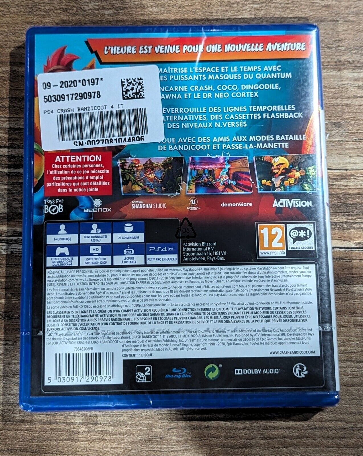 Crash Bandicoot 4 : It's About Time PS4