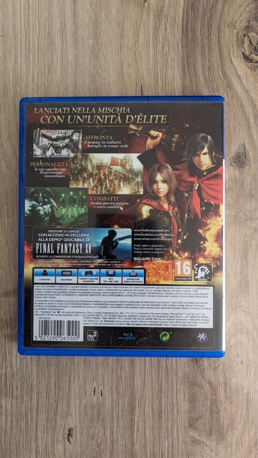 Final Fantasy Hd Type 0 PS4