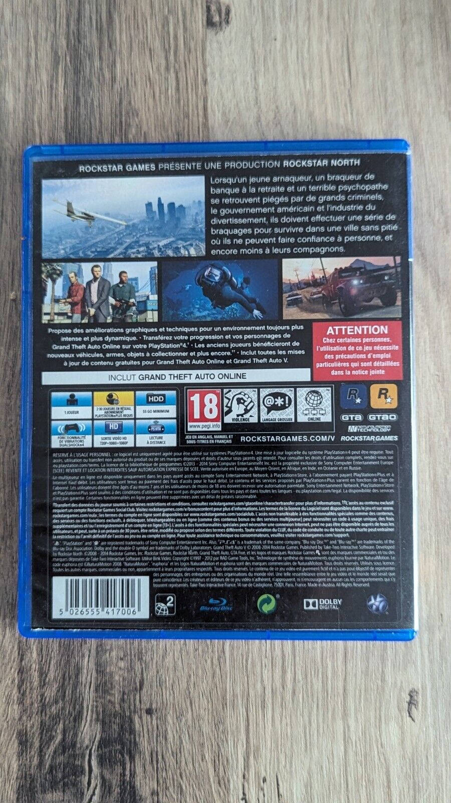 Grand Theft Auto V ( GTA 5 ) PS4