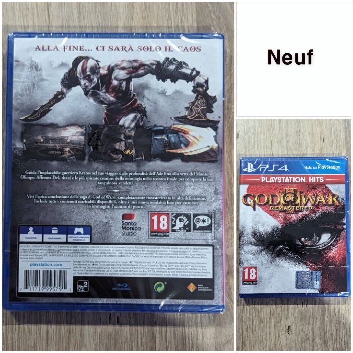 God of War III 3 Remastered PS4