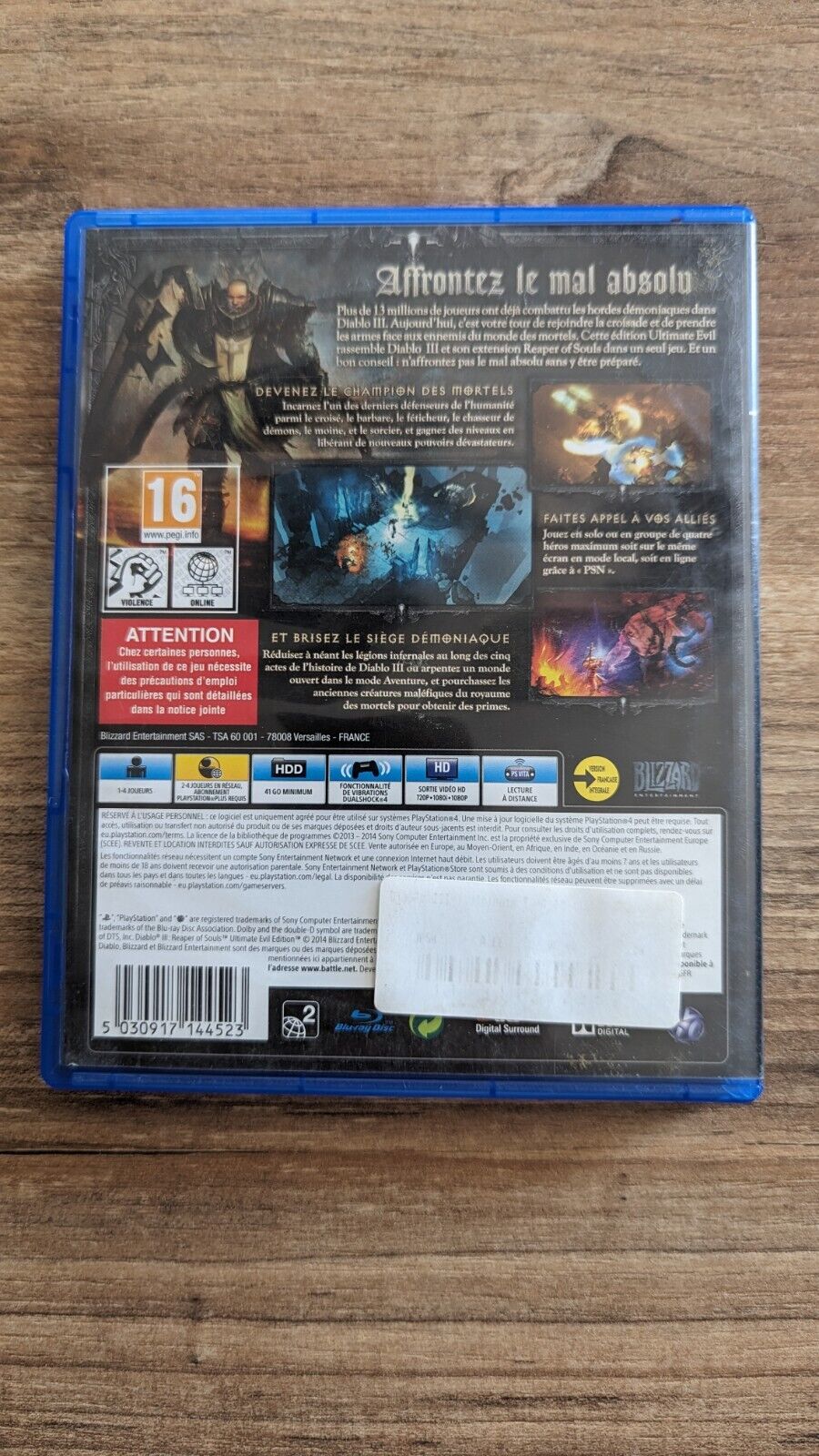 Diablo 3 : Reaper Of Souls - Ultimate Evil Edition PS4