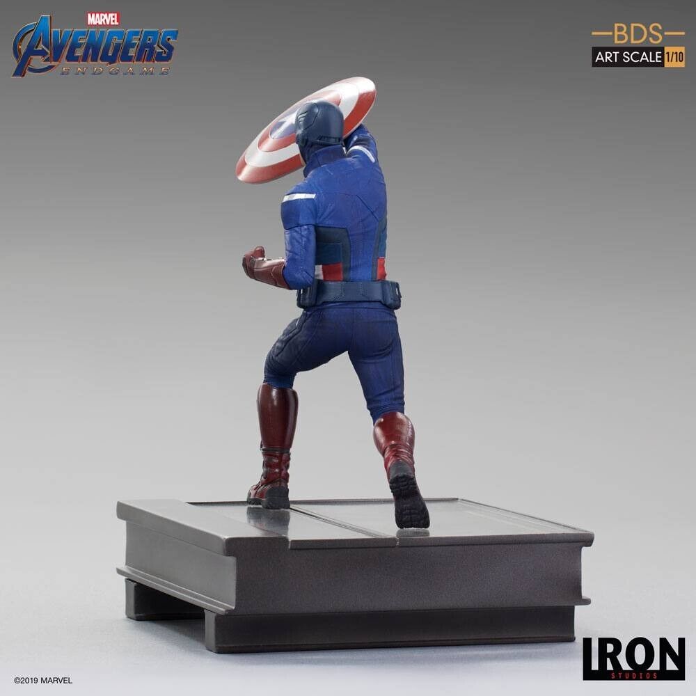 Figurine Iron Studios - BDS Art Scale 1/10 Avengers : Endgame Captain America 2012 - 21 CM