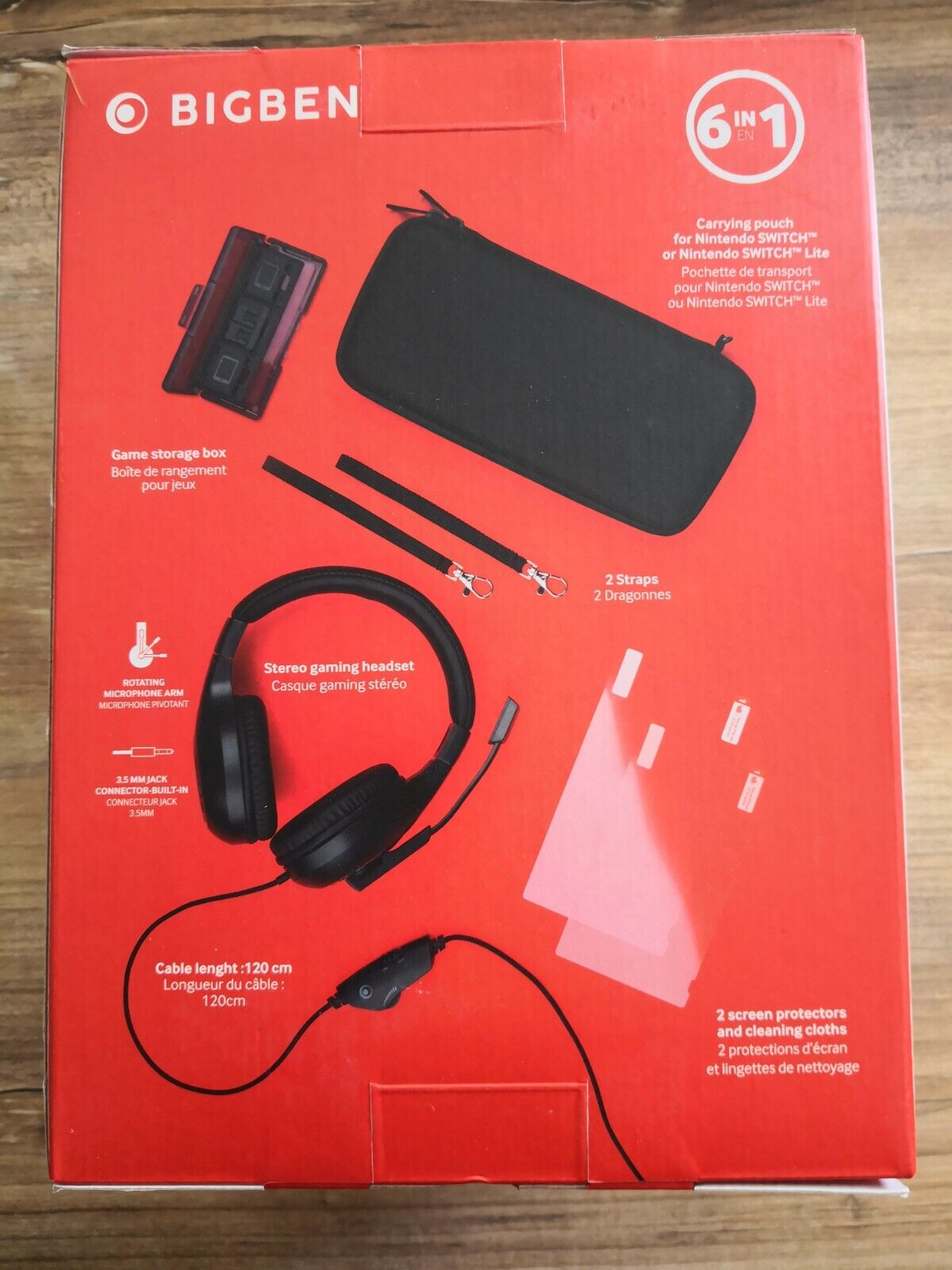 Pack de 6 accessoires pour Nintendo Switch