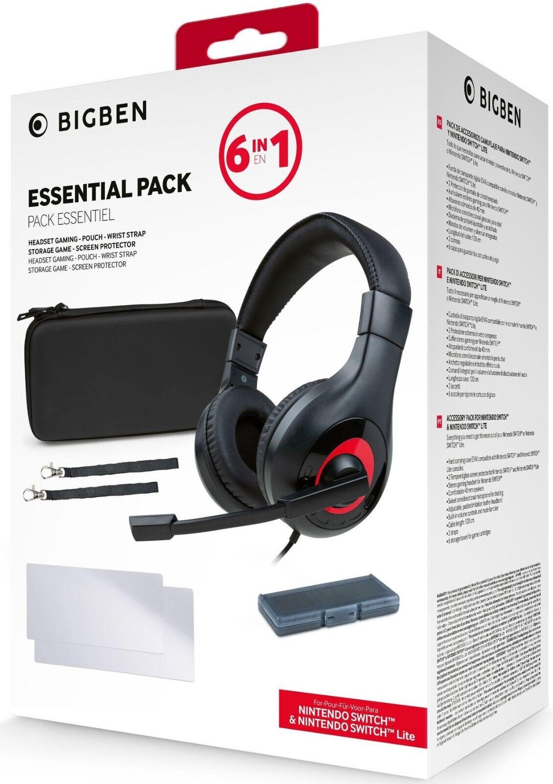 Pack de 6 accessoires pour Nintendo Switch