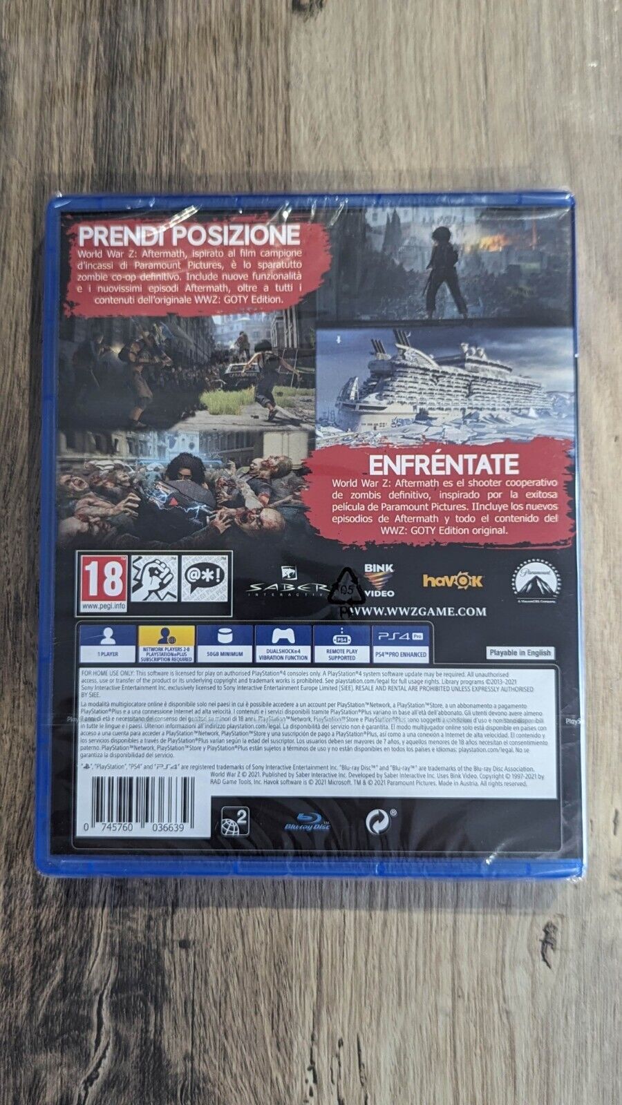 World War Z : Aftermath PS4