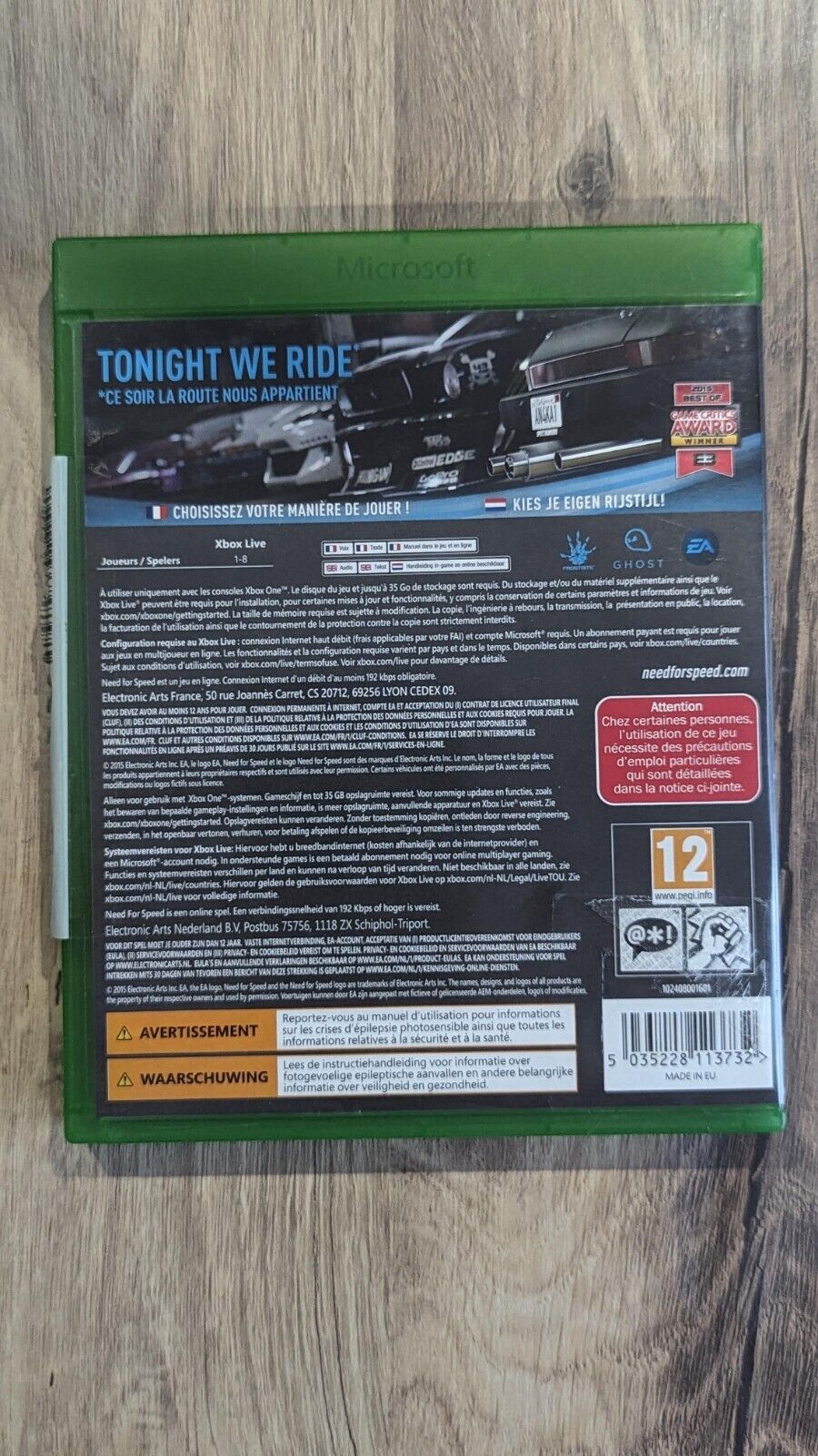 Need For Speed Xbox One