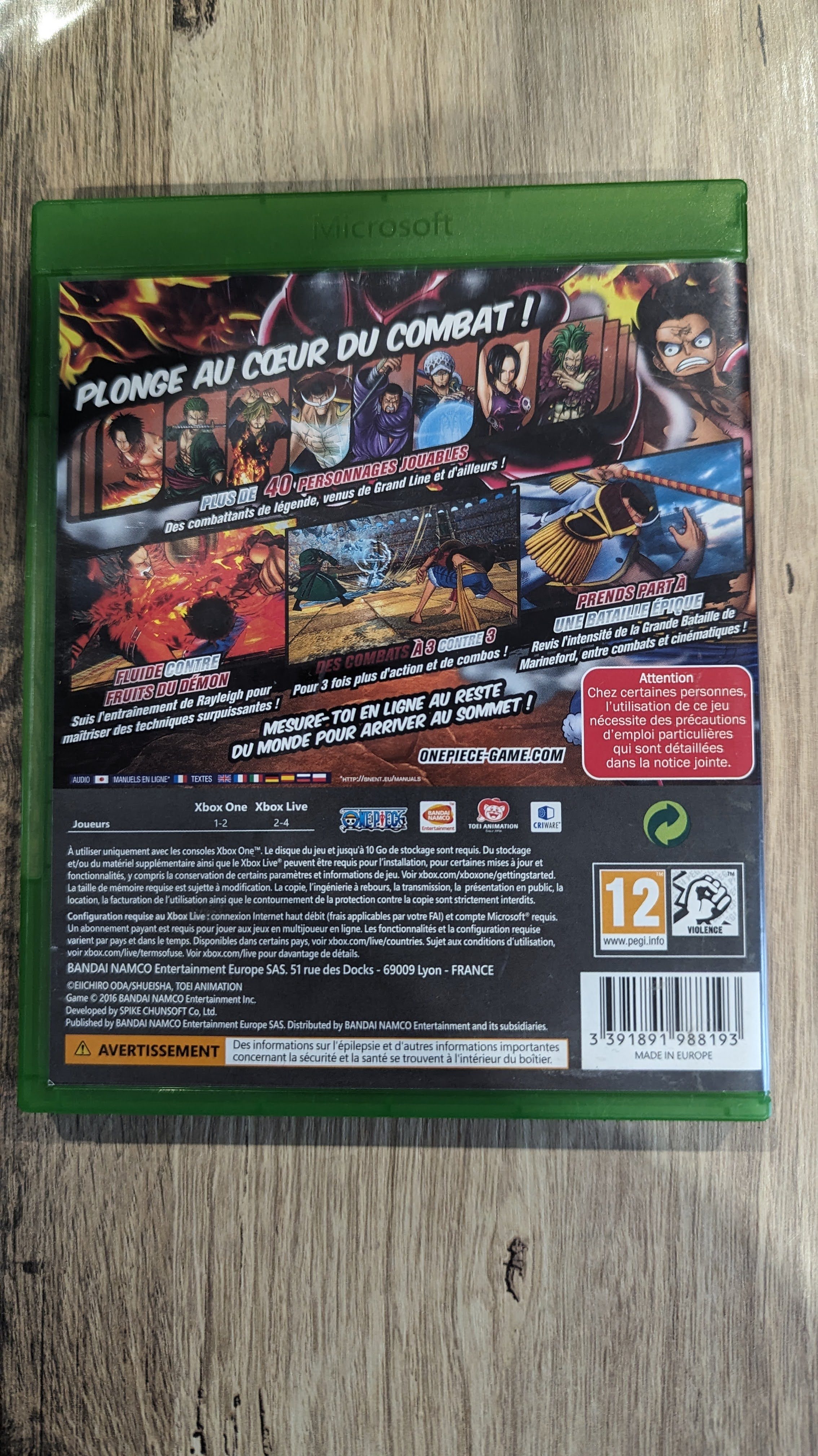 One Piece Burning Blood Xbox One