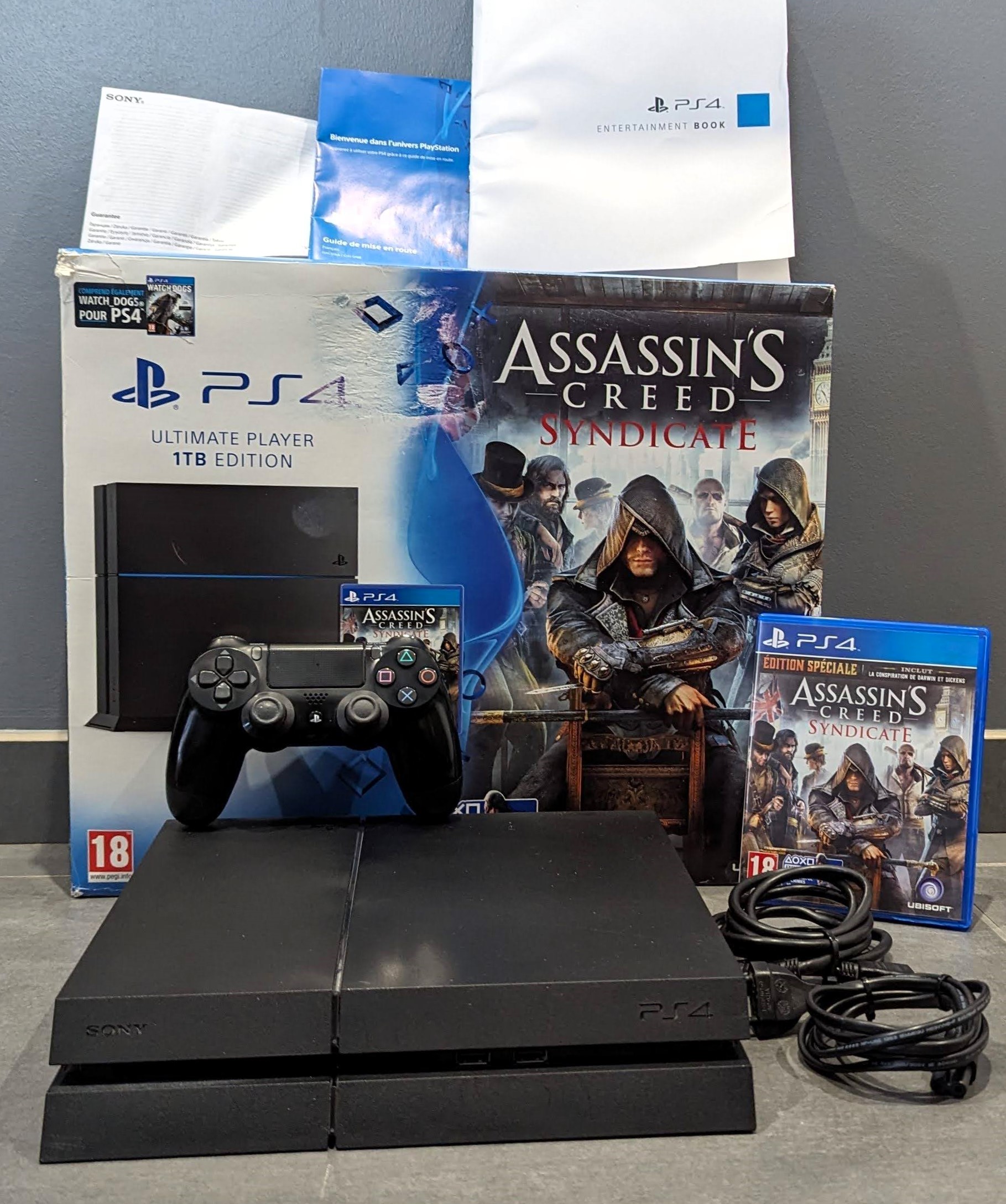Pack PS4 1 TO Edition Jet Black + Assassin's creed Syndicate