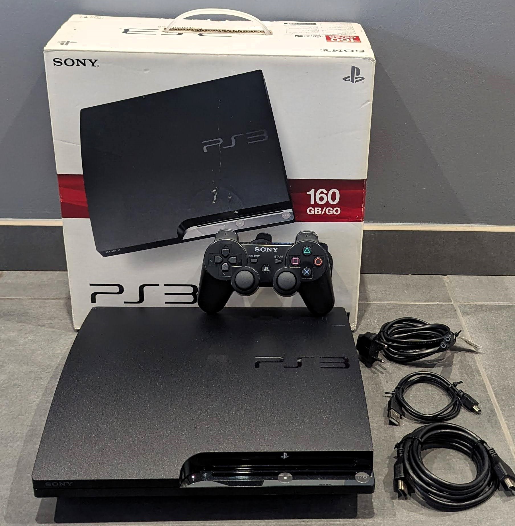 Console Sony PlayStation 3 Slim 160 Go  - Noire