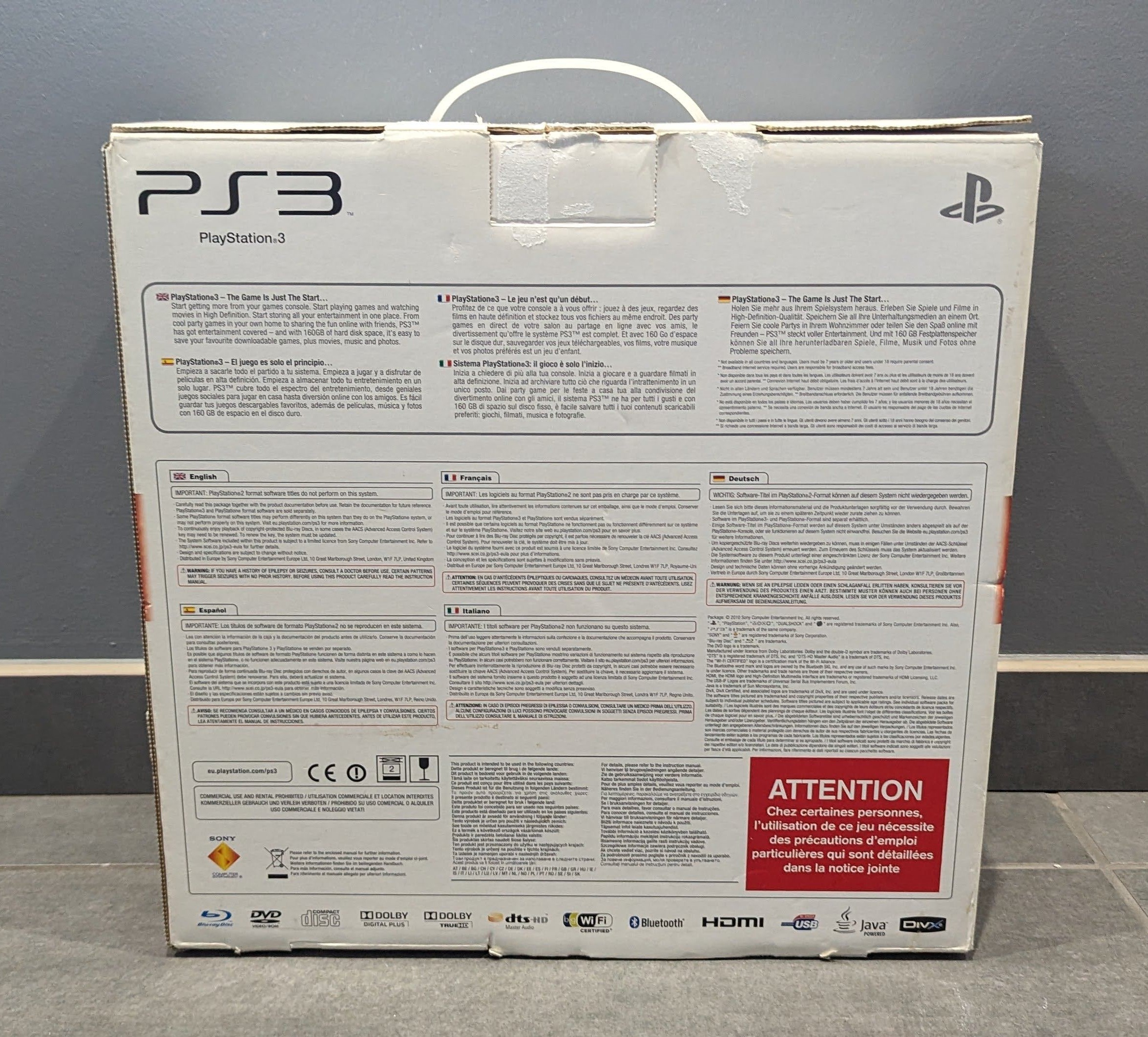 Console Sony PlayStation 3 Slim 160 Go  - Noire