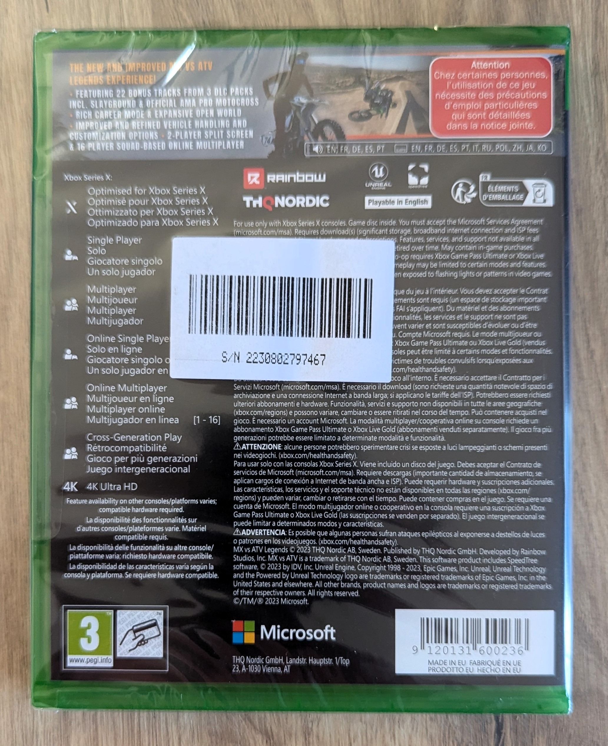 MX vs ATV Legends : Season One Xbox Serie X