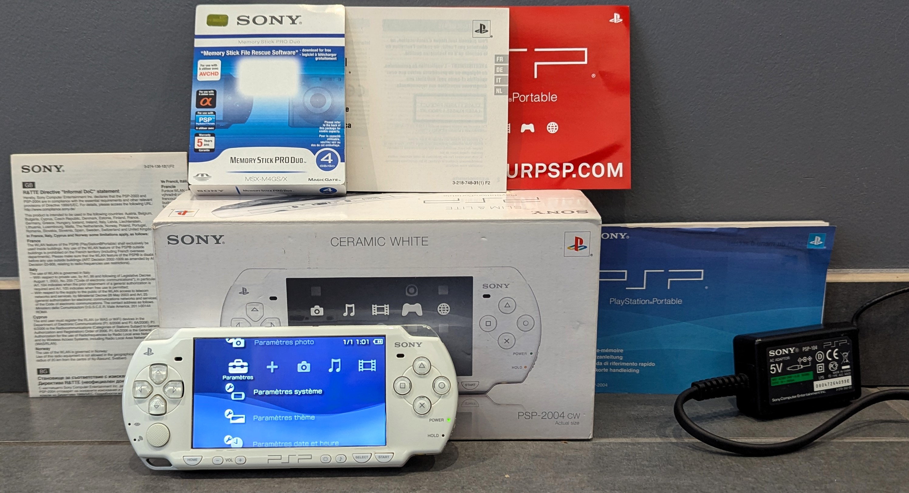 Console Sony PSP 2004 - Blanc céramique