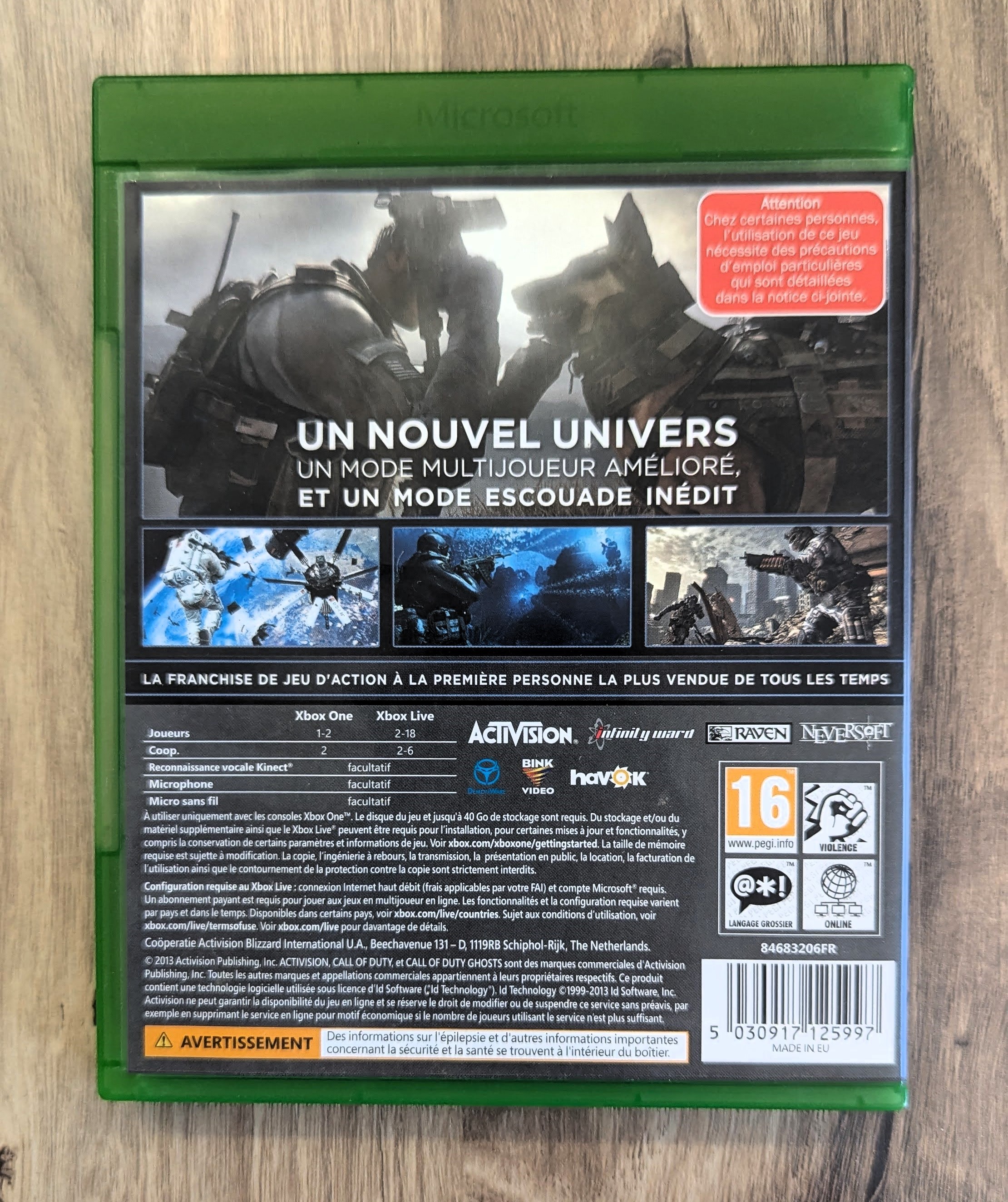 Call of Duty : Ghosts Xbox one