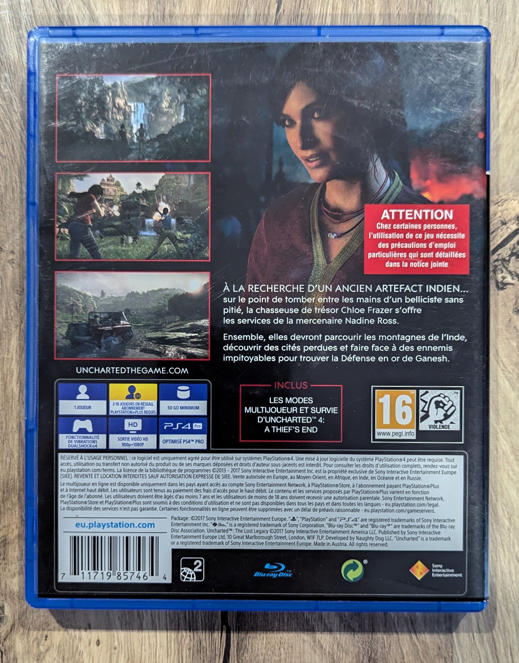 Uncharted : The Lost Legacy PS4