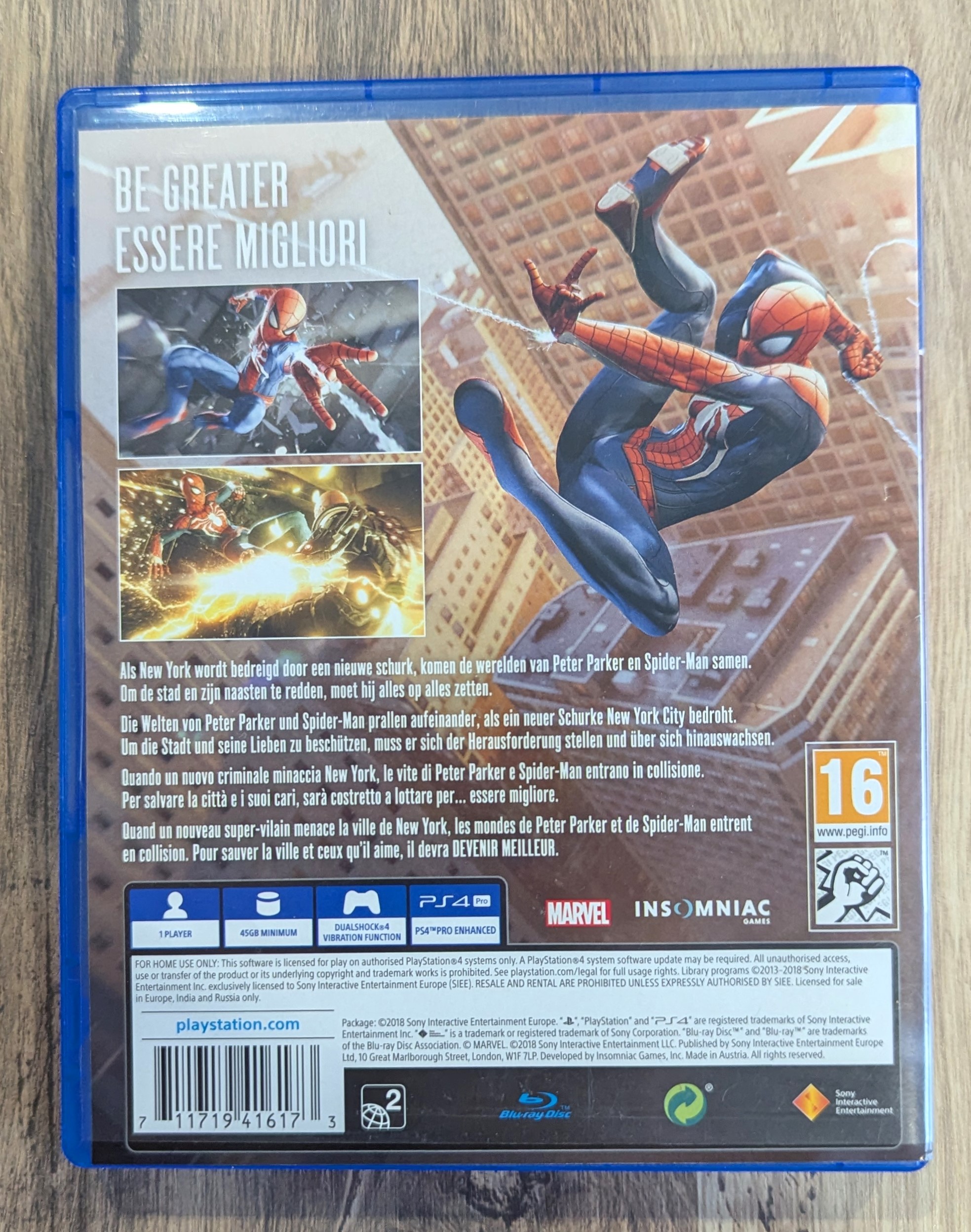 Marvel Spider-Man PS4