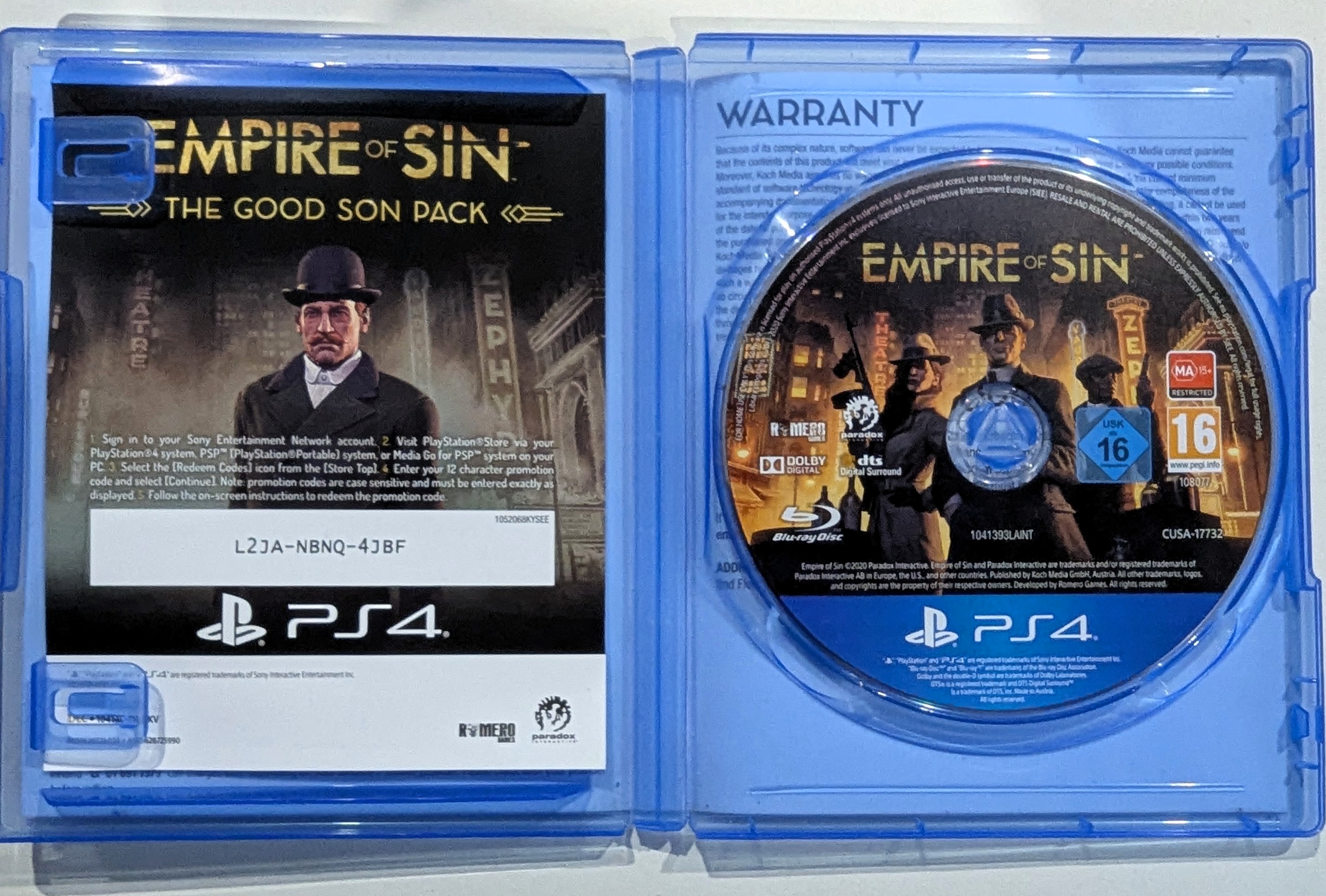 Empire of Sin - Day One Edition PS4