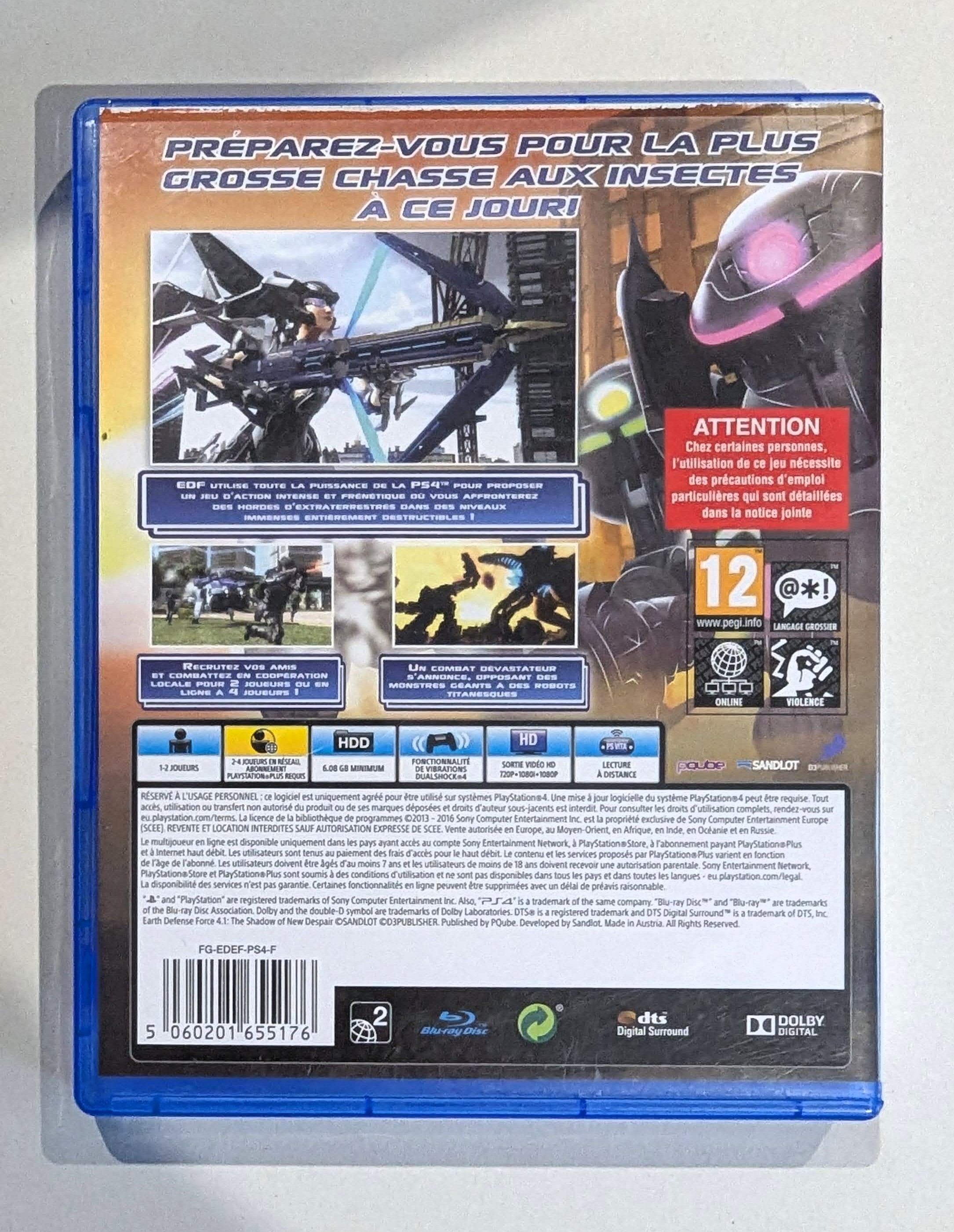 Earth Defense Force 4.1 : The Shadow of New Despair PS4