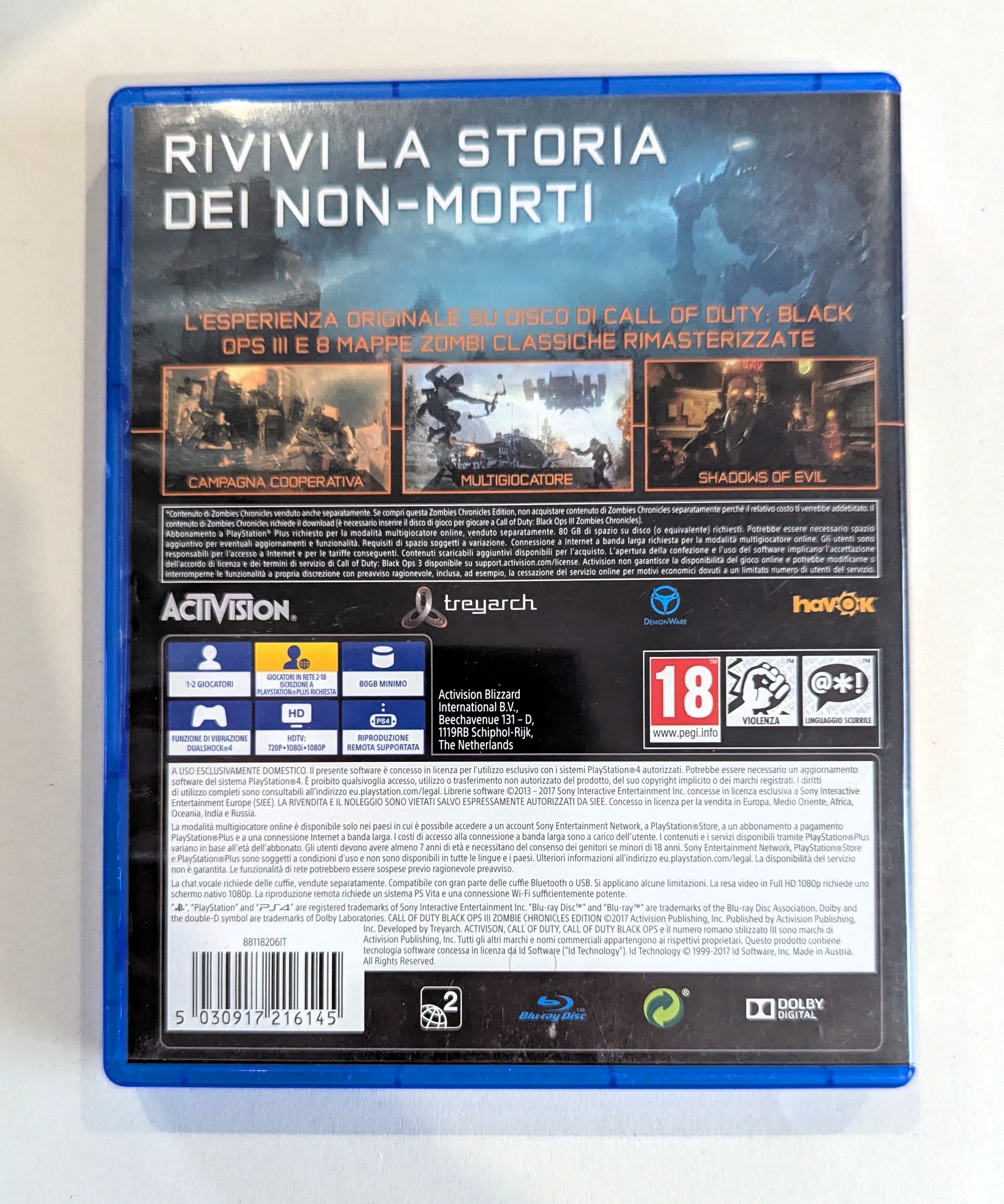 Call of Duty : Black Ops III (3) - Zombies Chronicles Edition PS4