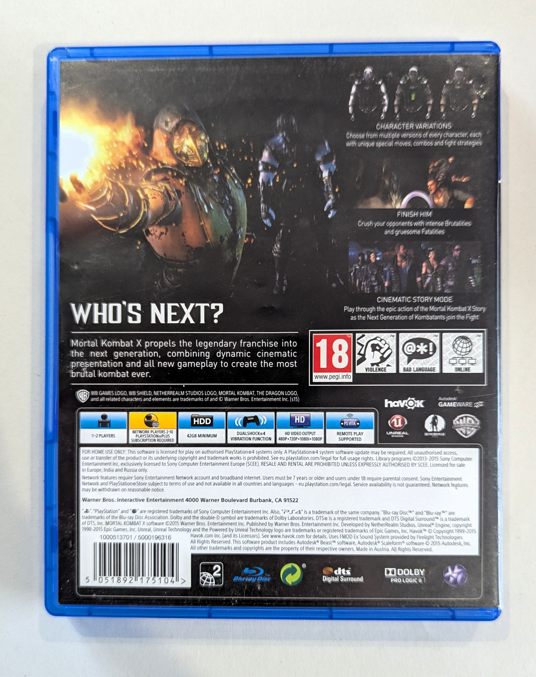 Mortal Kombat X PS4