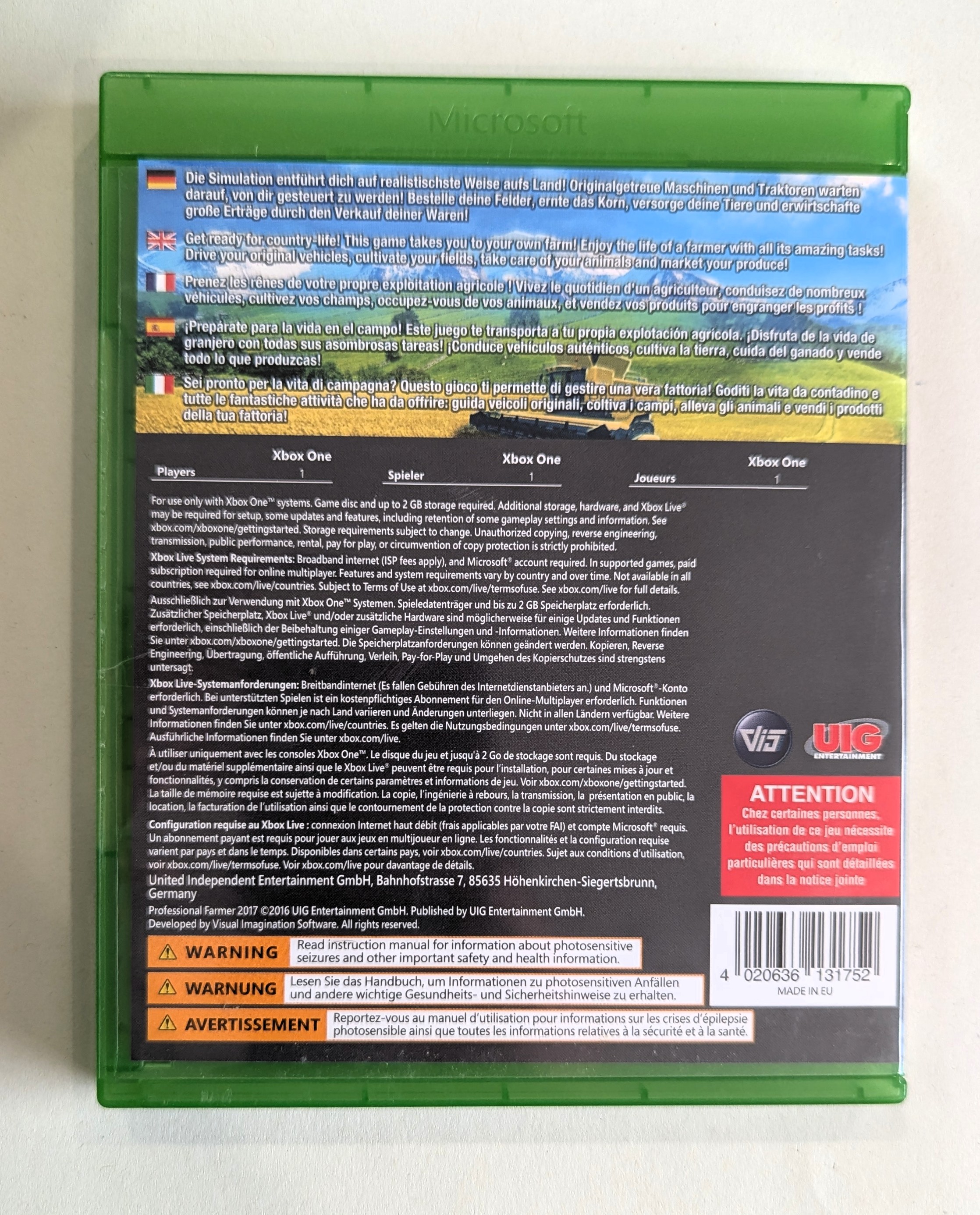 Professional Farmer 2017 Xbox One 