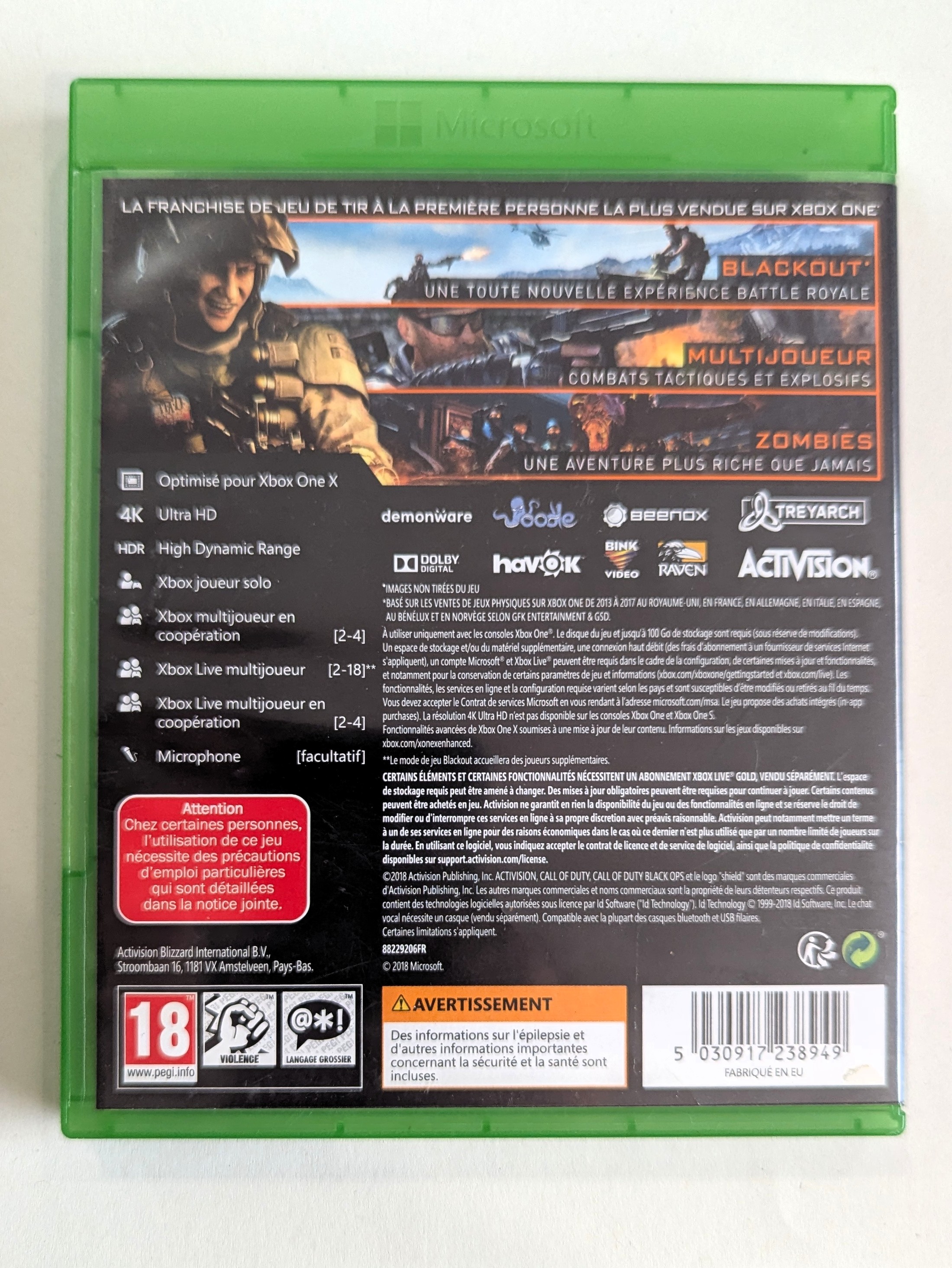 Call of Duty : Black Ops 4 Xbox one
