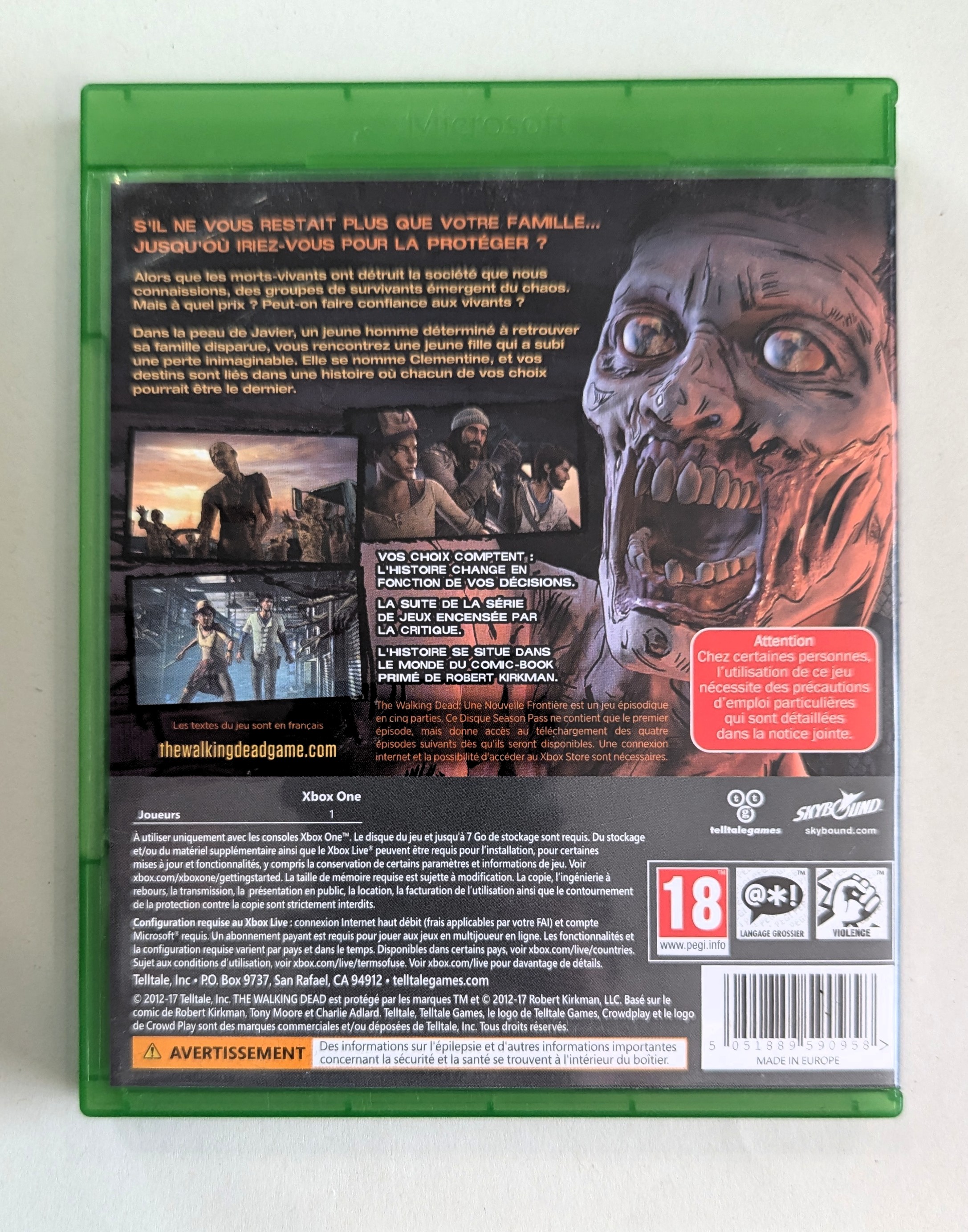 The Walking Dead : A New Frontier Xbox one