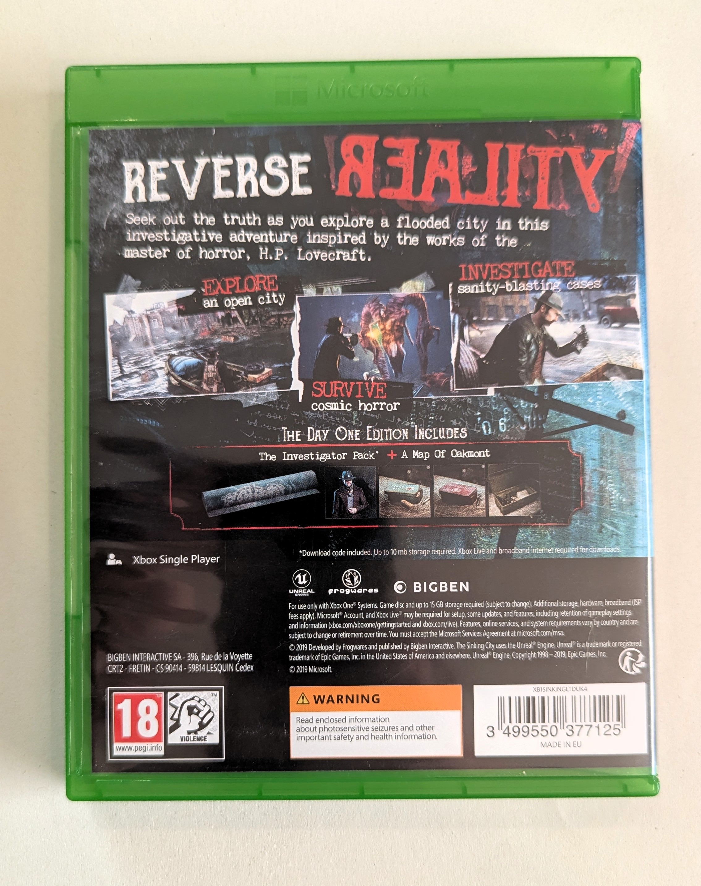 The Sinking City : Day One Edition Xbox one