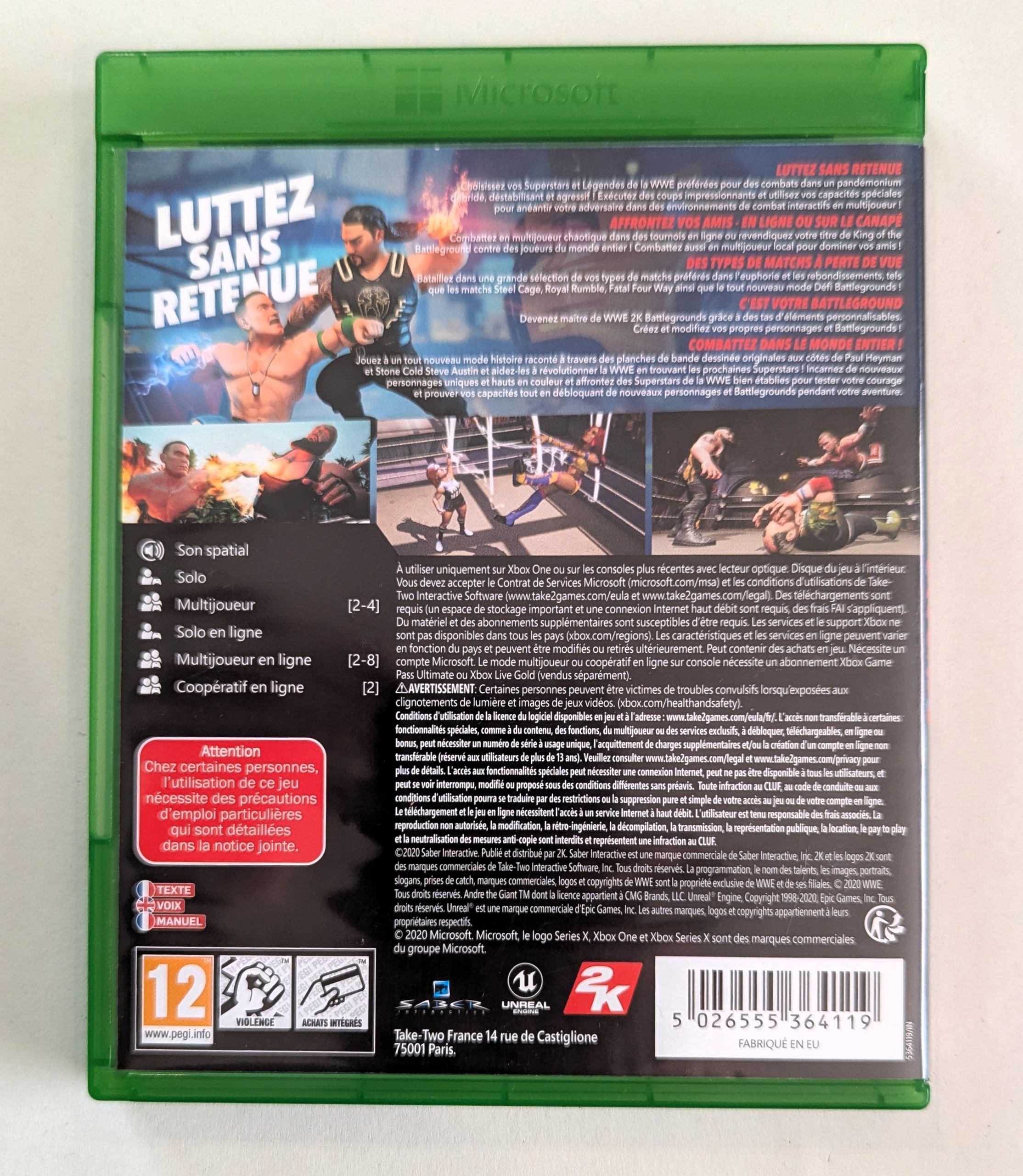 WWE 2K Battlegrounds Xbox one 