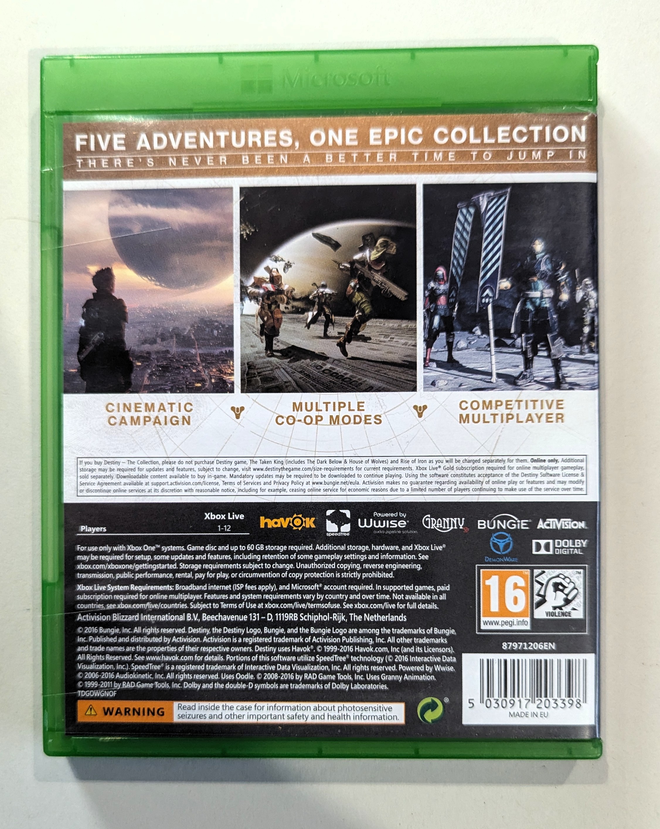 Destiny : The Collection Xbox One