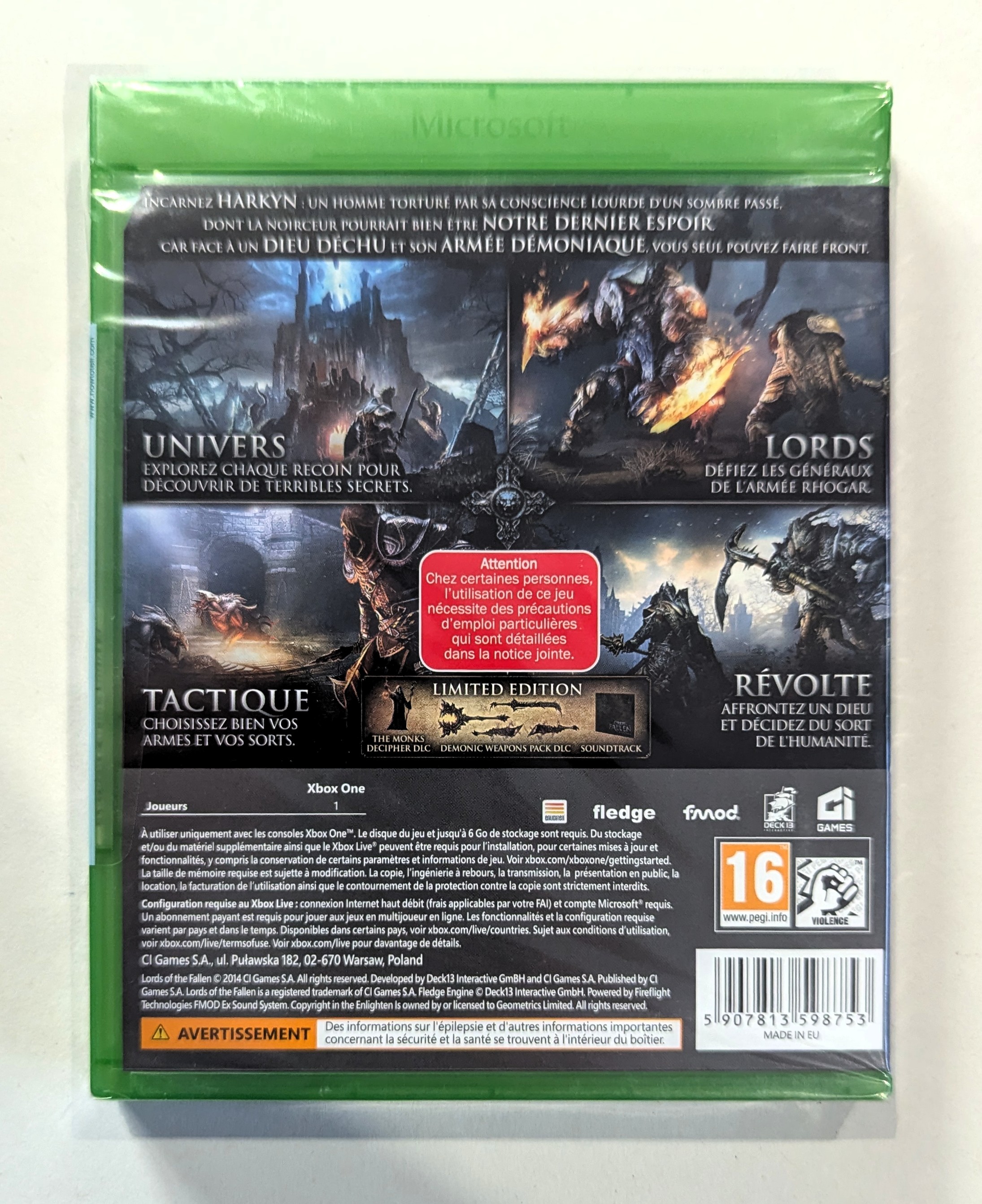 Lords of the Fallen : Limited Edition - Xbox one
