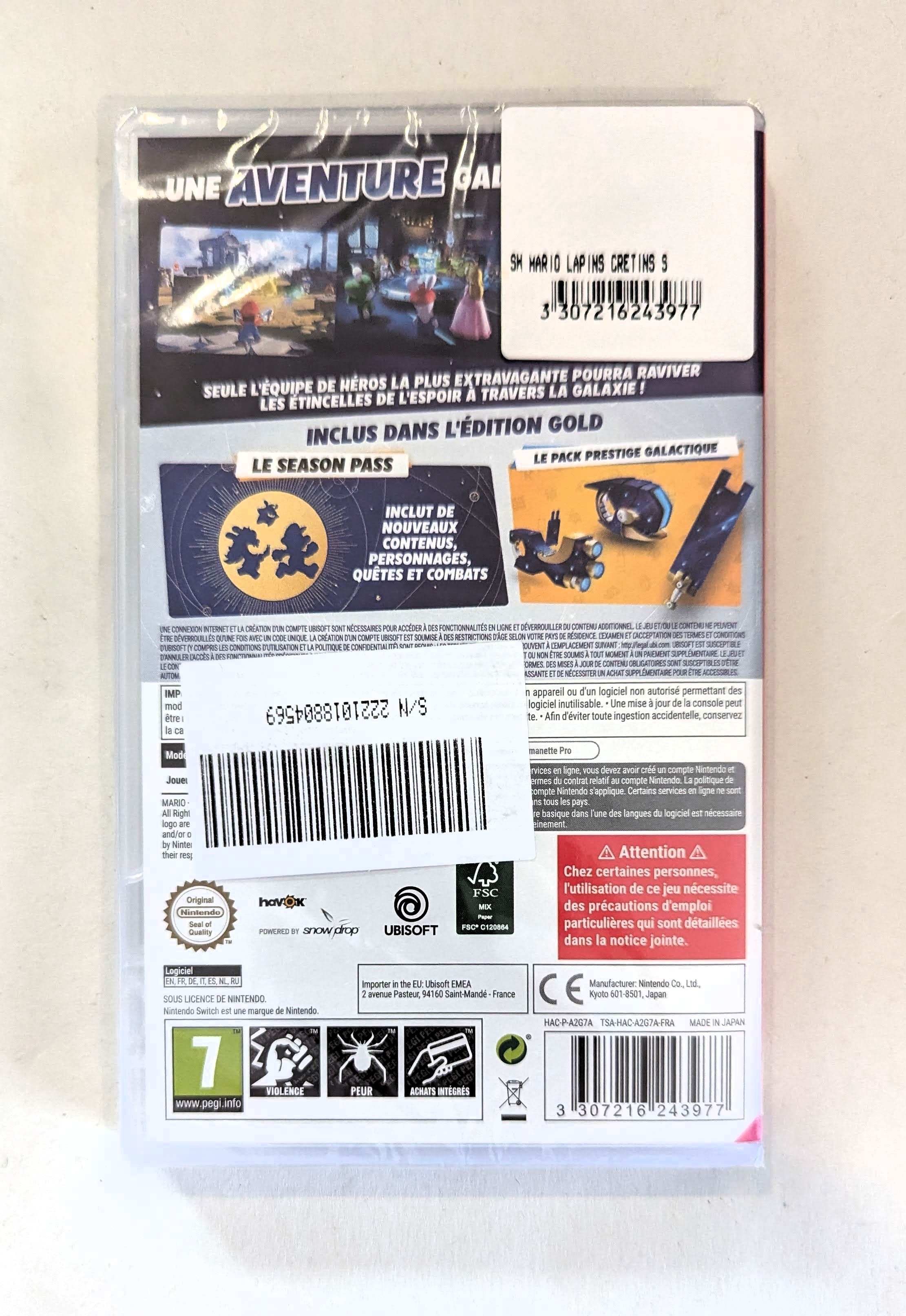 Mario et les Lapins Crétins : Sparks of Hope : Édition Gold Switch