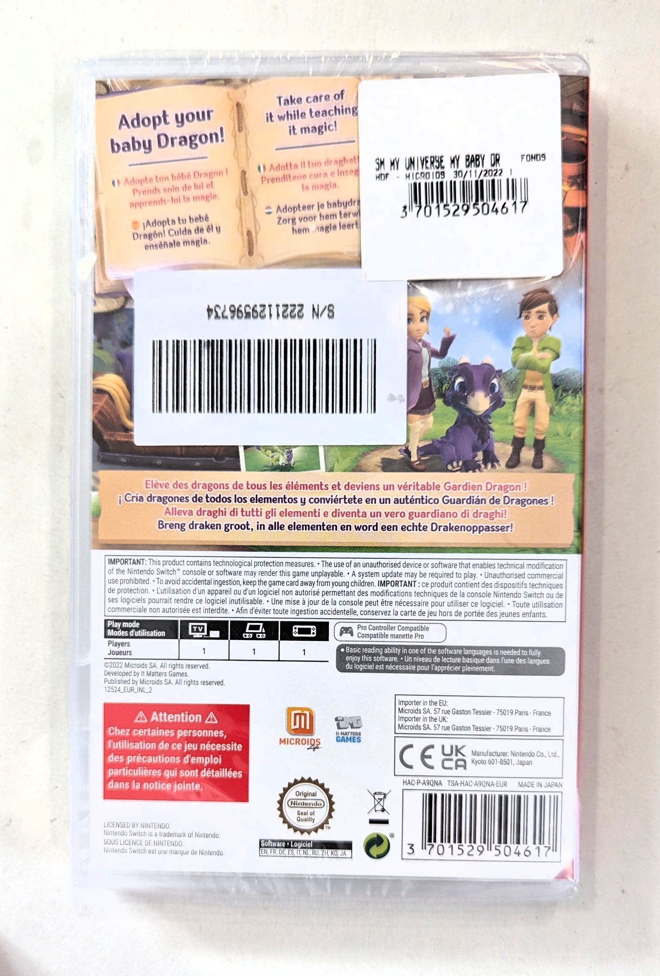 My universe : My Baby Dragon Switch