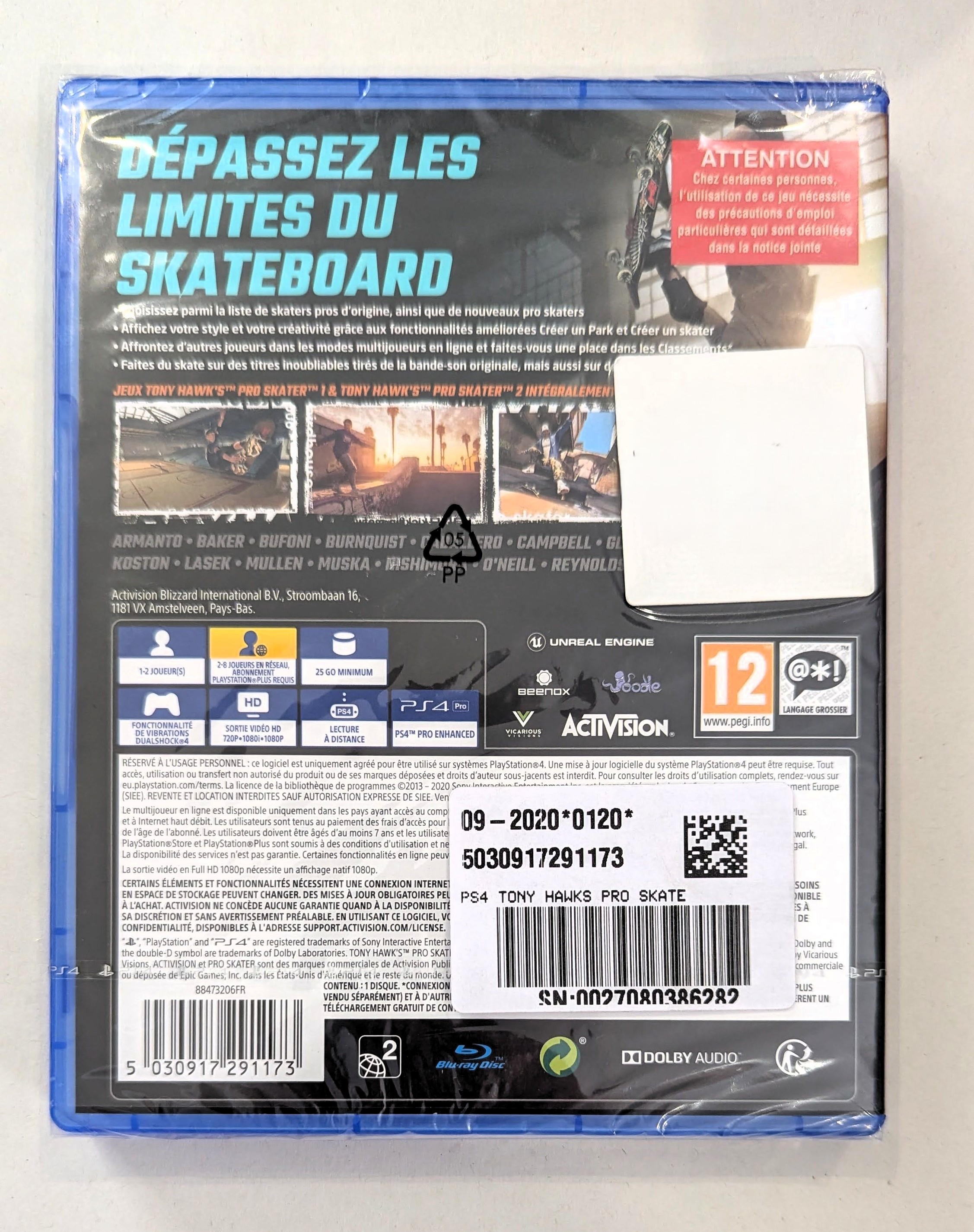 PS4 Tony Hawk's Pro Skater PS4