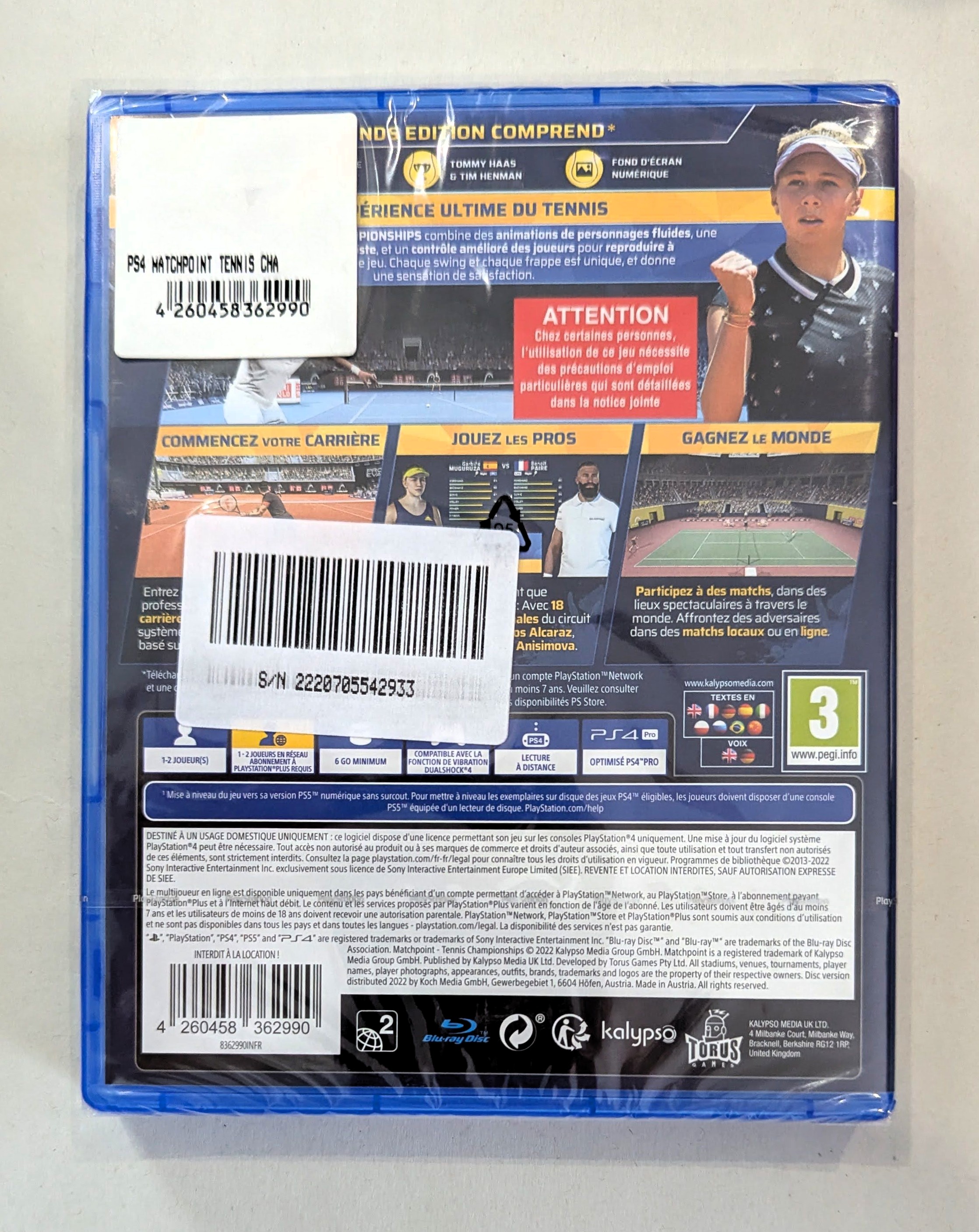 Matchpoint : Tennis Championships - Legends Editions PS4