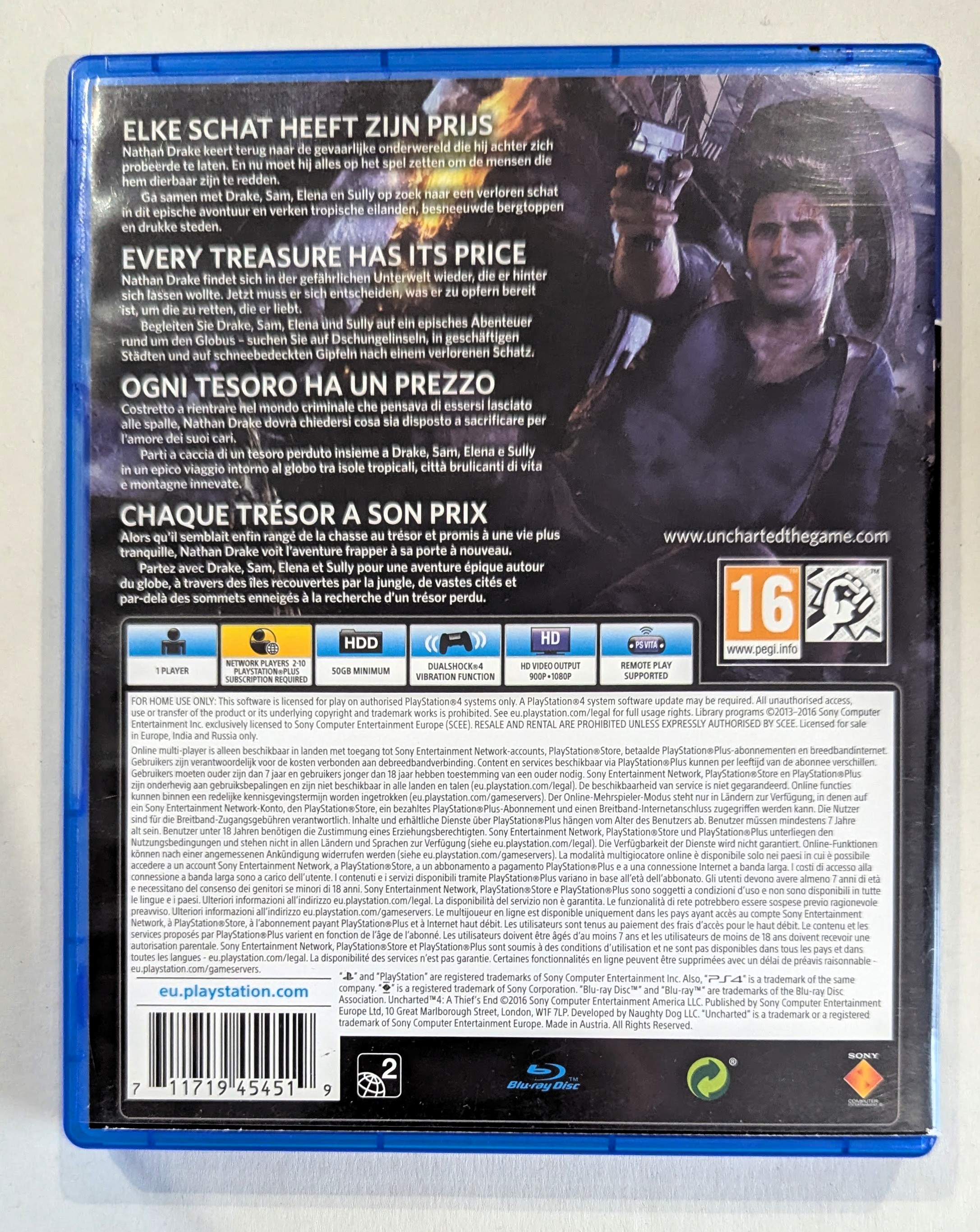 Uncharted 4: A Thief's End PS4