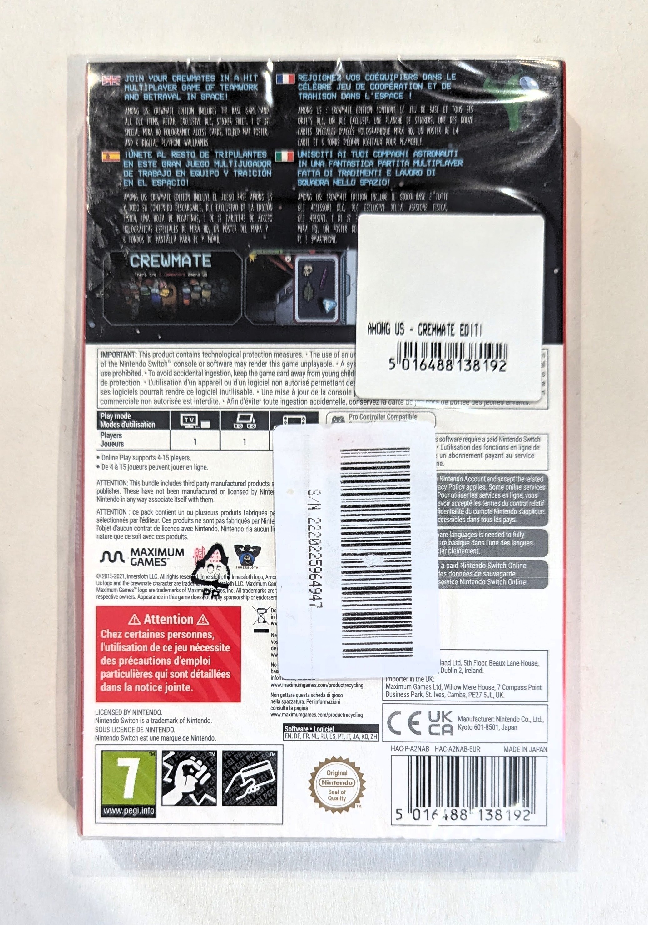 Among Us : Crewmate Edition Switch