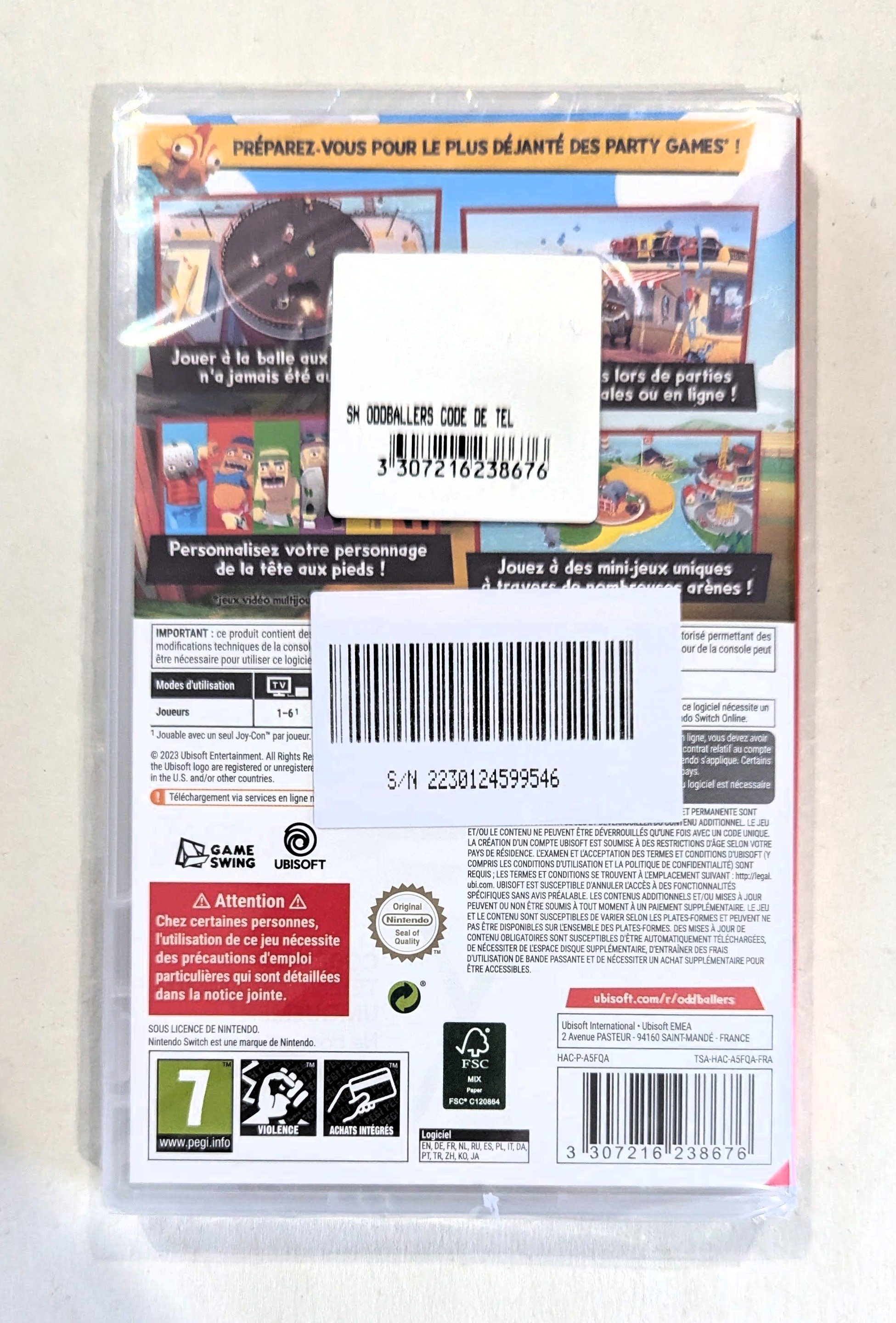 Oddballers Switch (Code in Box)