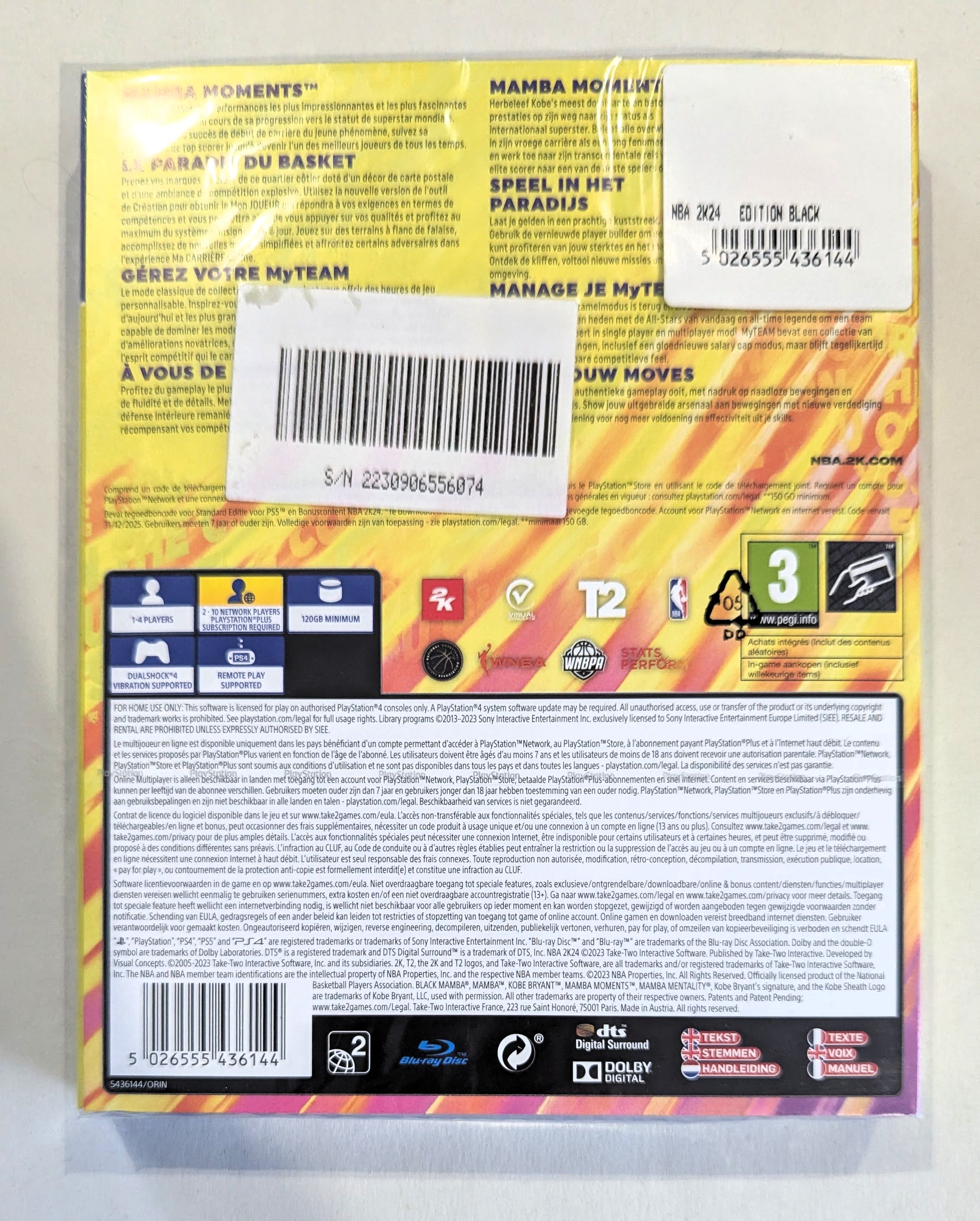 NBA 2K24 : Edition Légende Black Mamba PS4