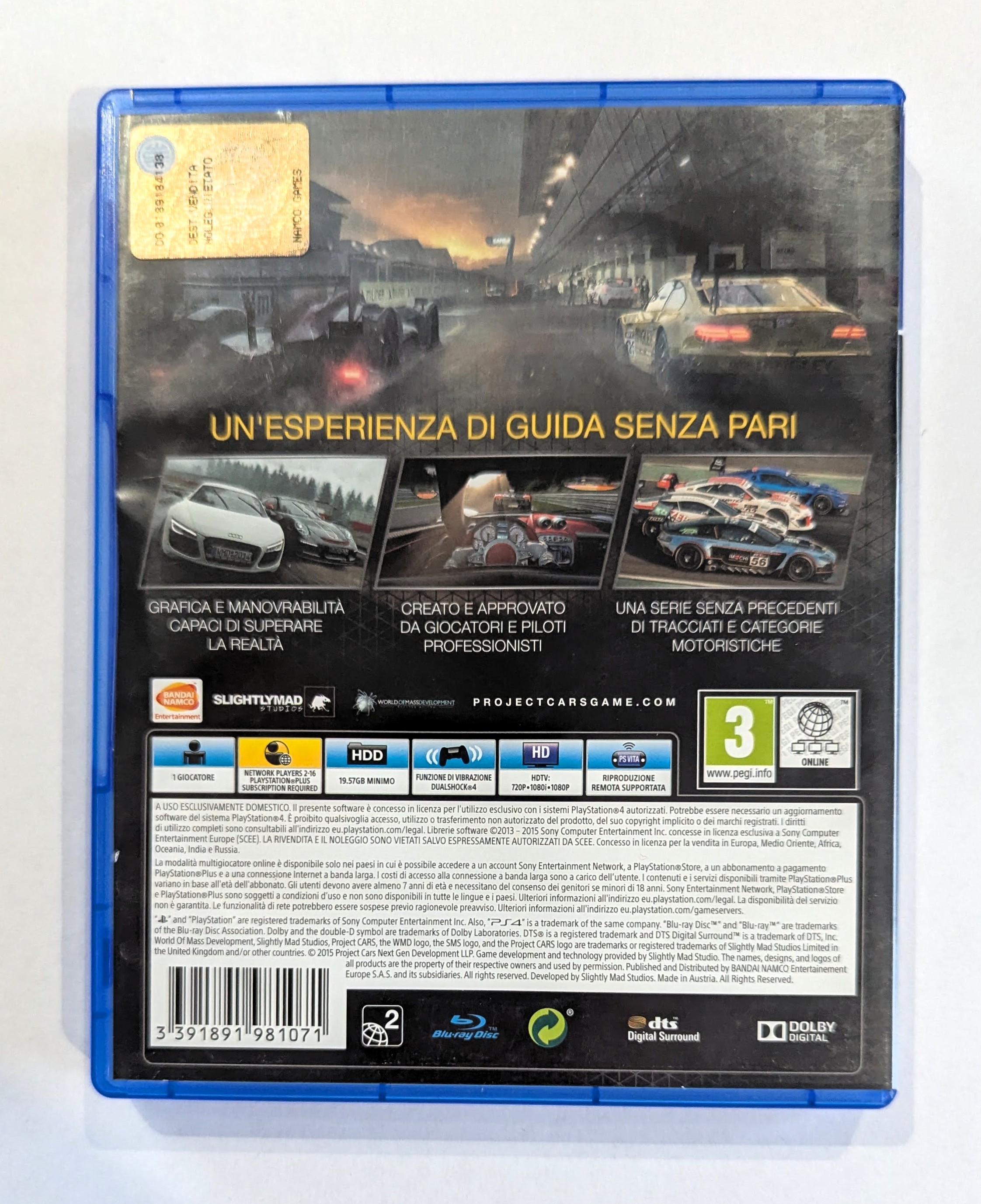 Project Cars PS4 