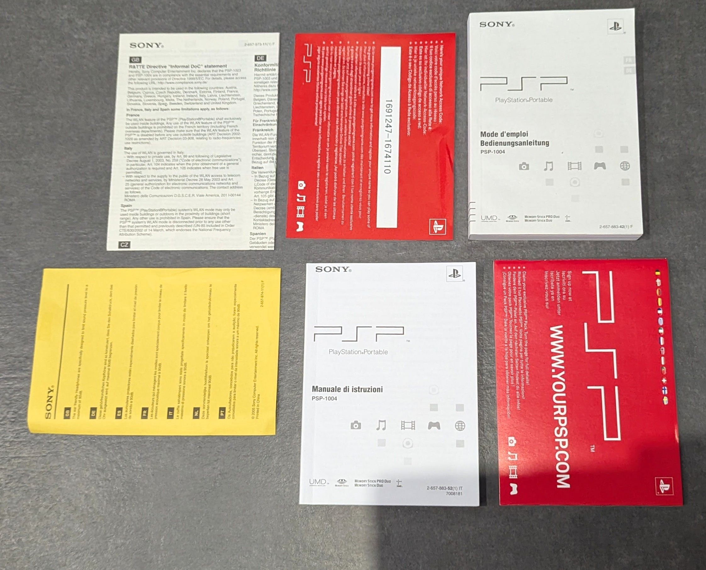 Giga Pack Console Sony Playstation Portable PSP 1004 - Noire